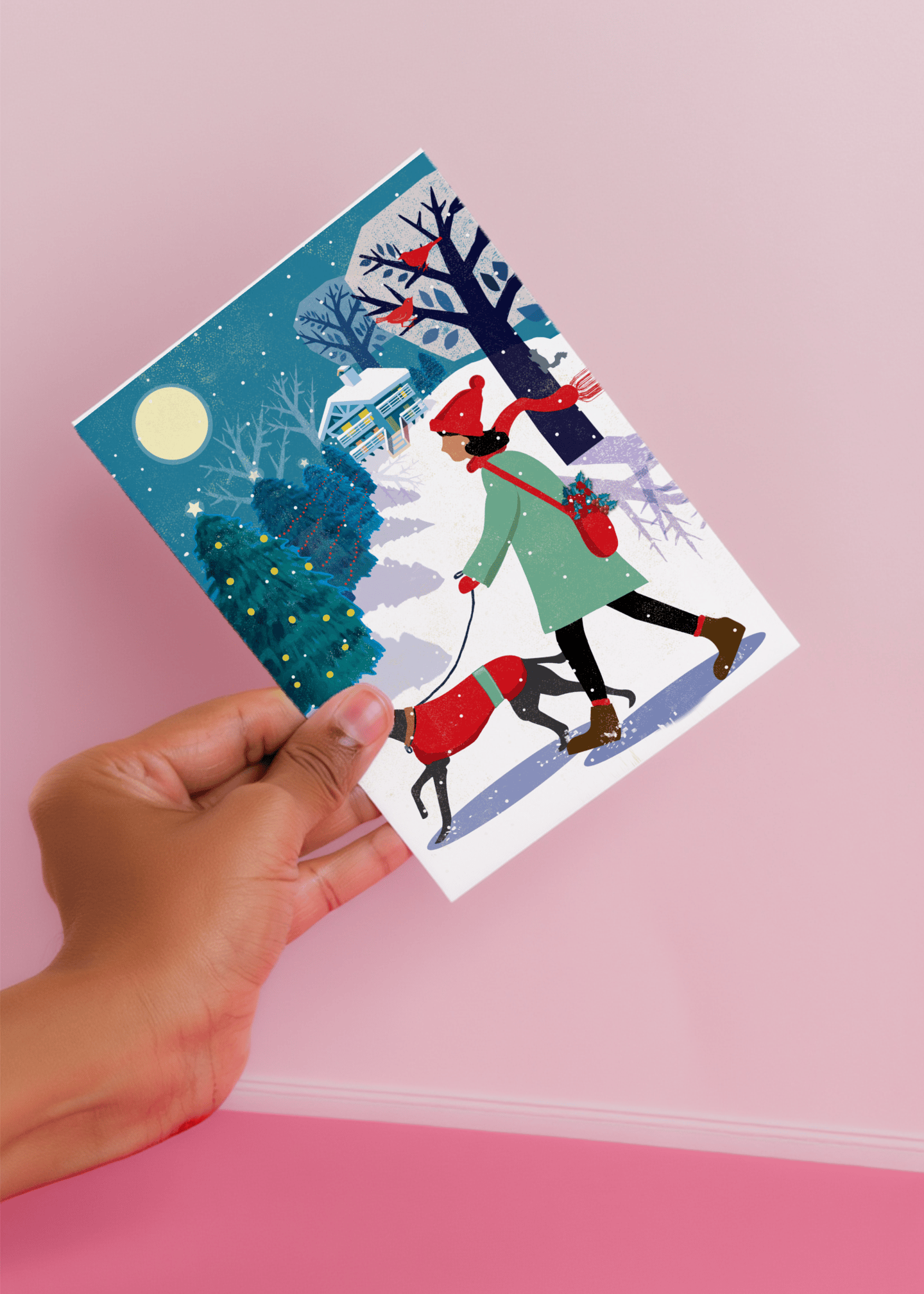 Christmas Dog Walk mockup 4