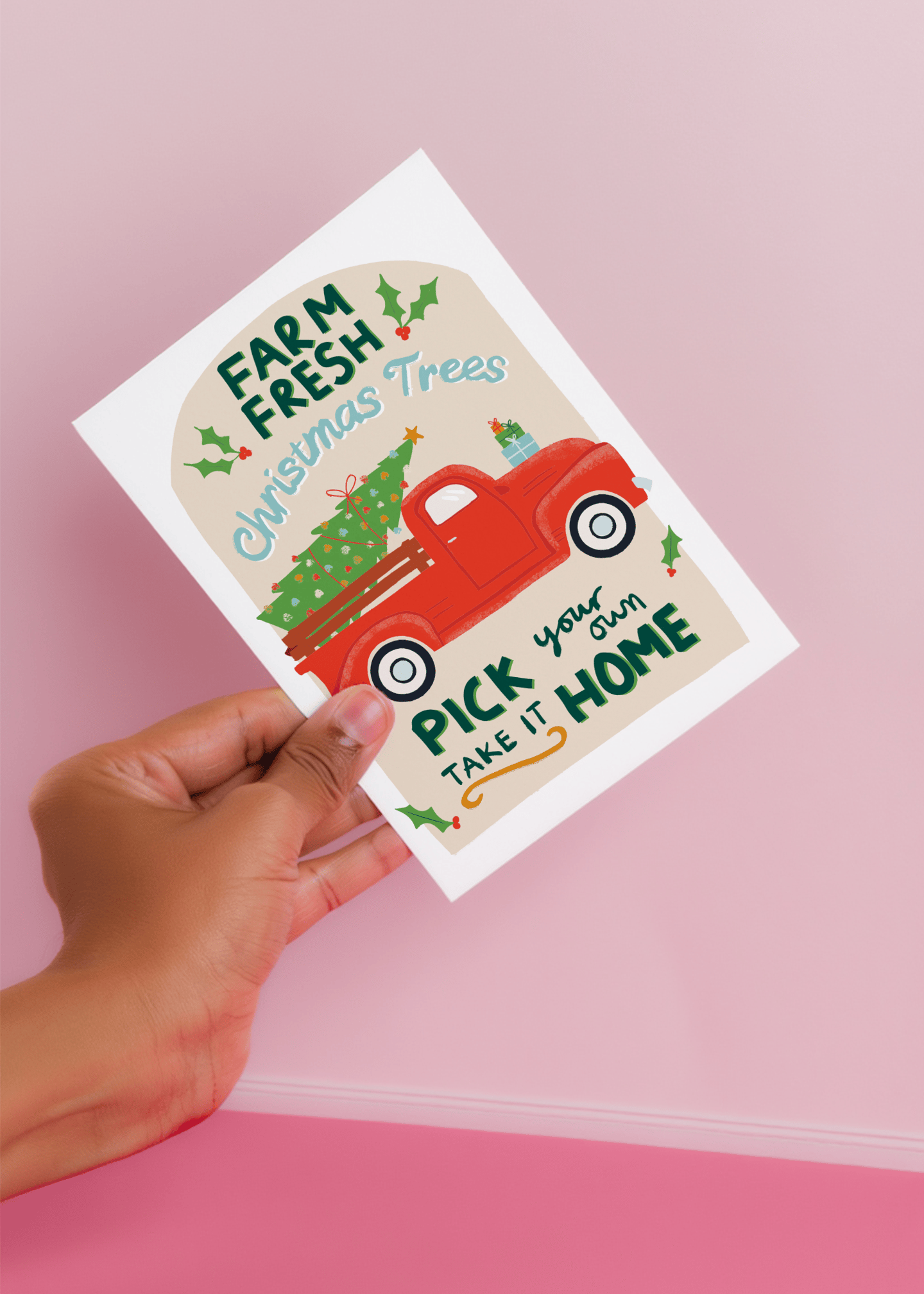 Farm Fresh Christmas Trees mockup 4