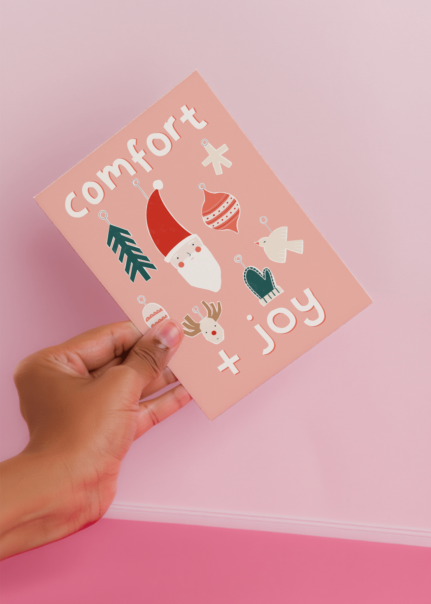 Comfort and Joy Christmas mockup 4