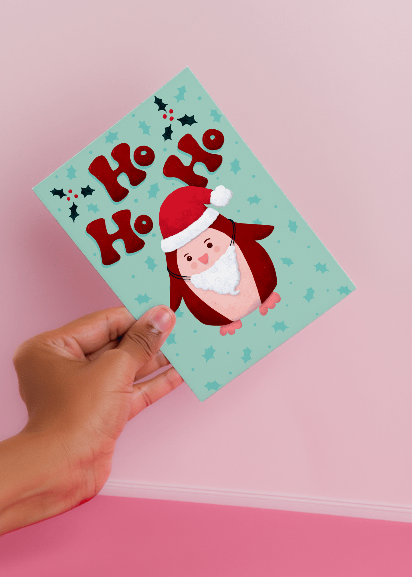 Ho Ho Ho Penguin mockup 4