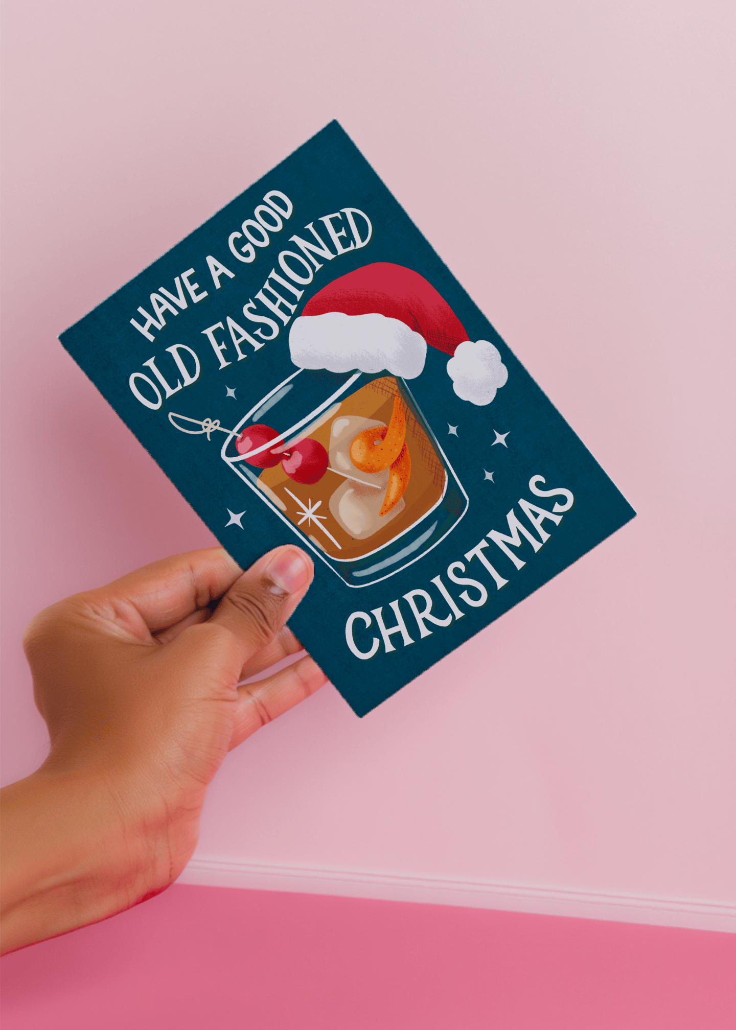 Old Fashioned Christmas Cocktail mockup 4