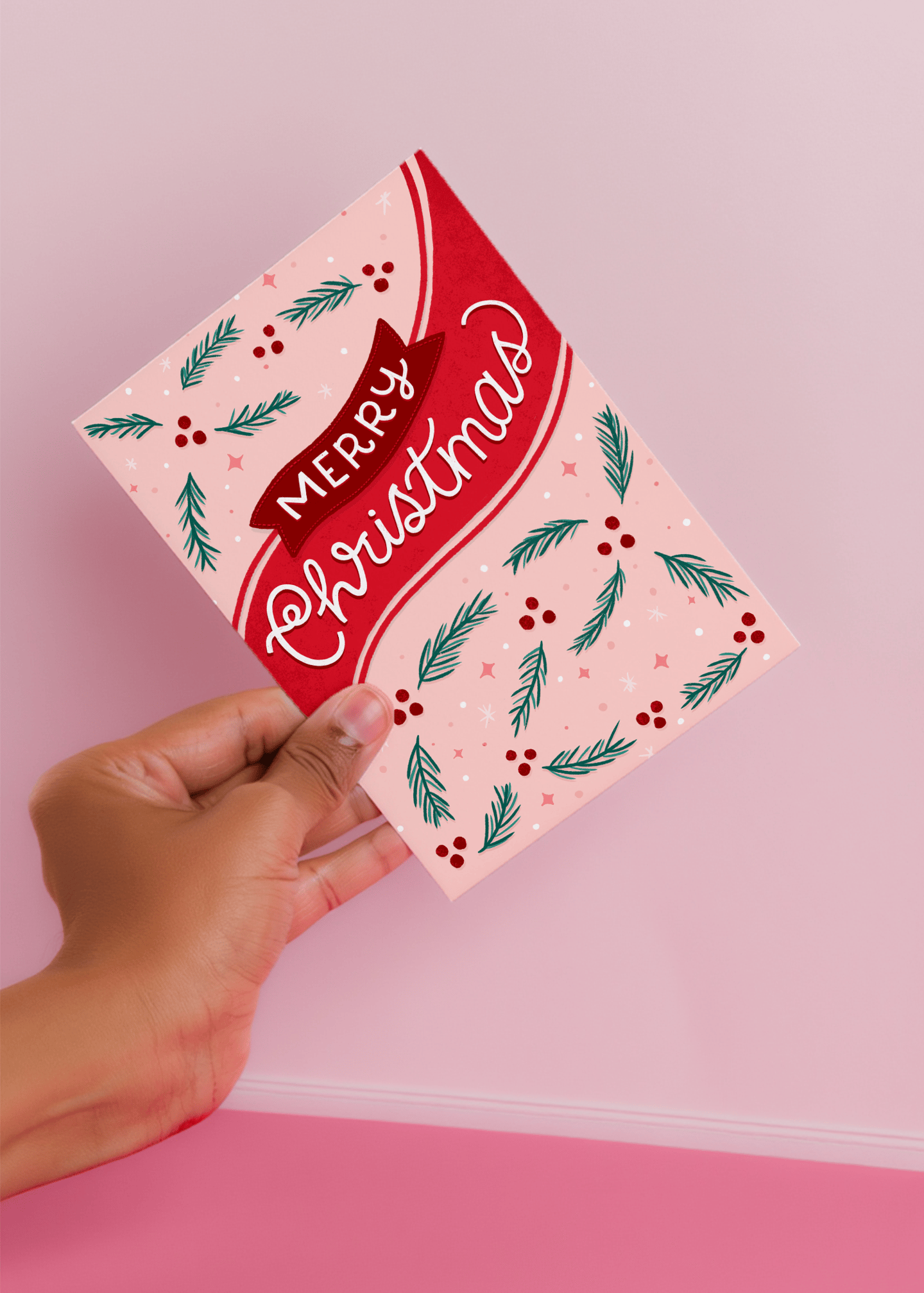 Merry Christmas Garland mockup 3