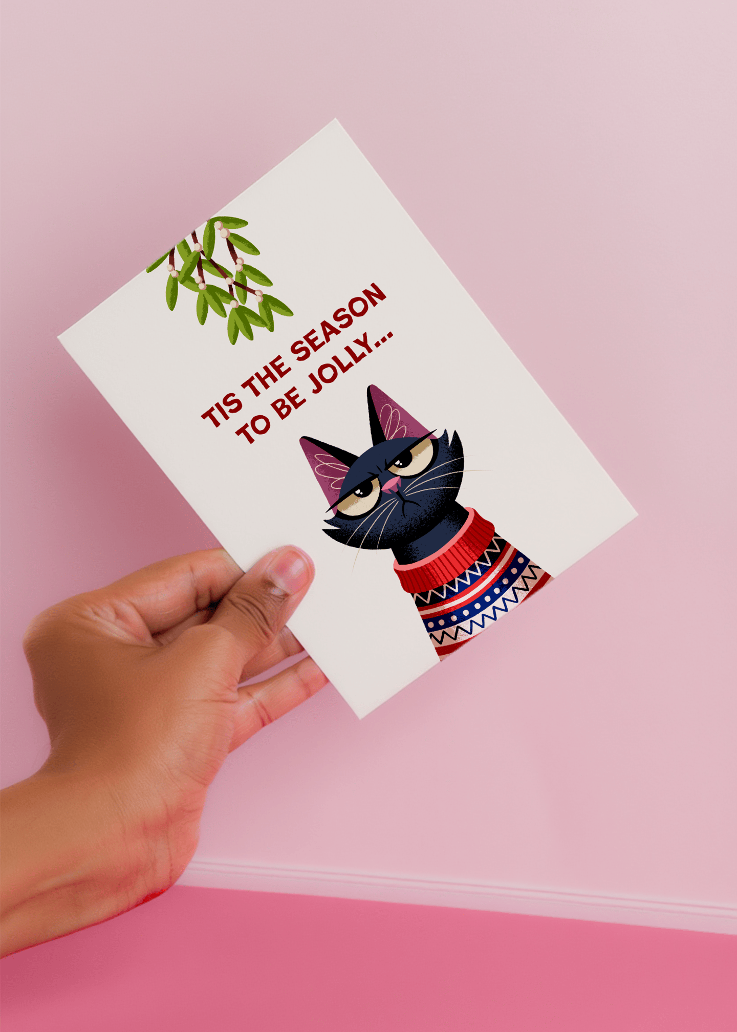 Tis the Season to Be Jolly Grumpy Cat mockup 4