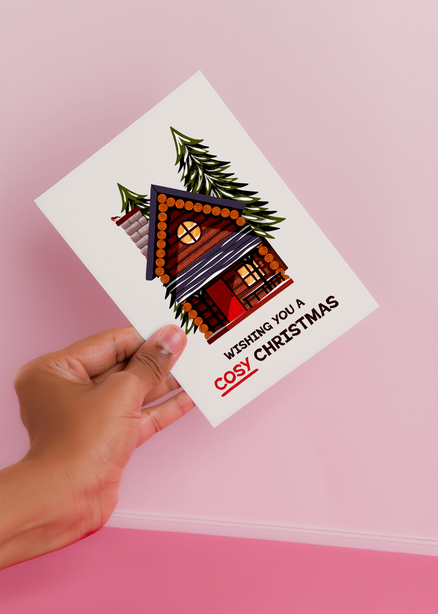 Wishing You a Cosy Christmas mockup 3