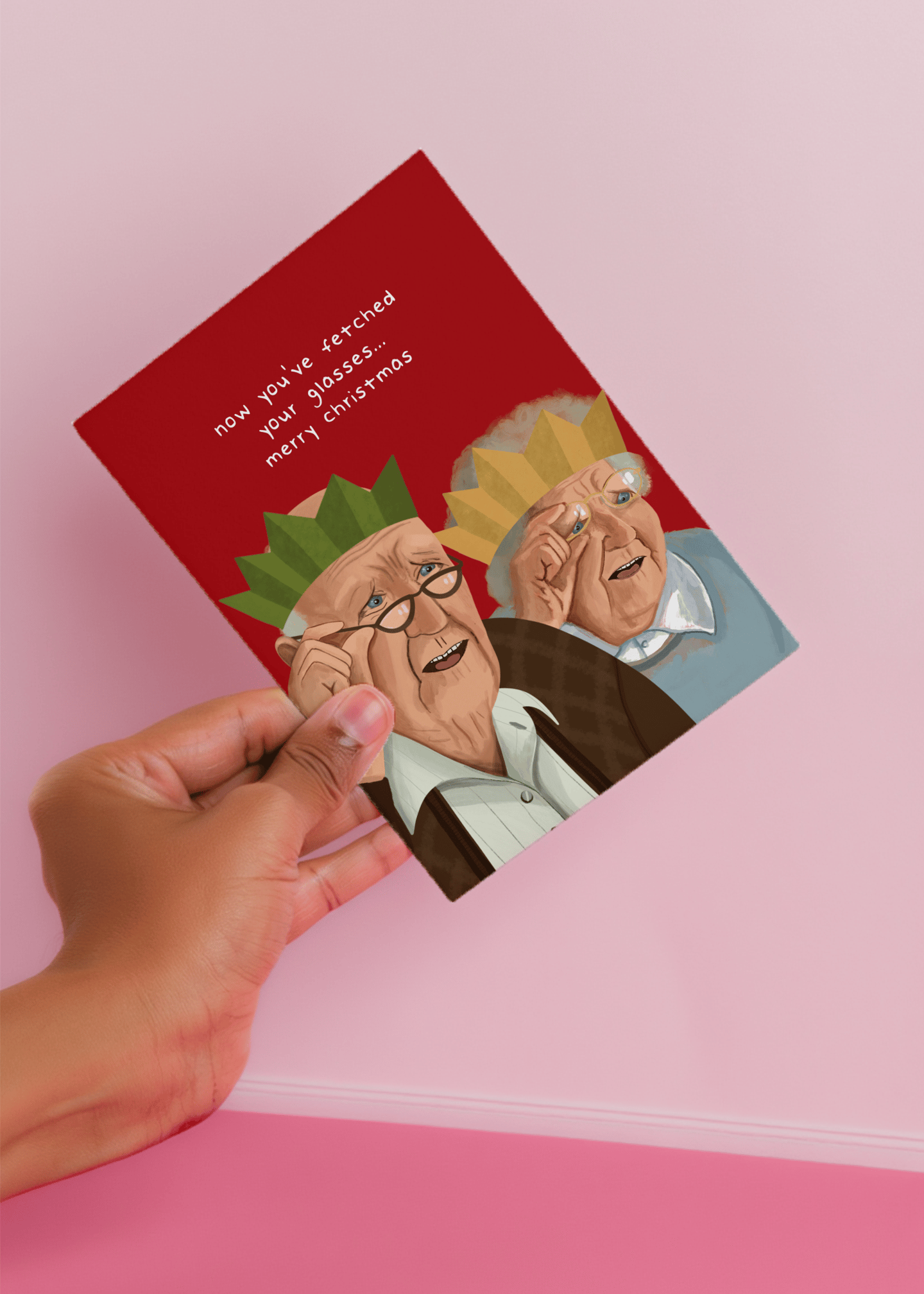 Now You've Fetched Your Glasses, Merry Christmas (Couple) mockup 4