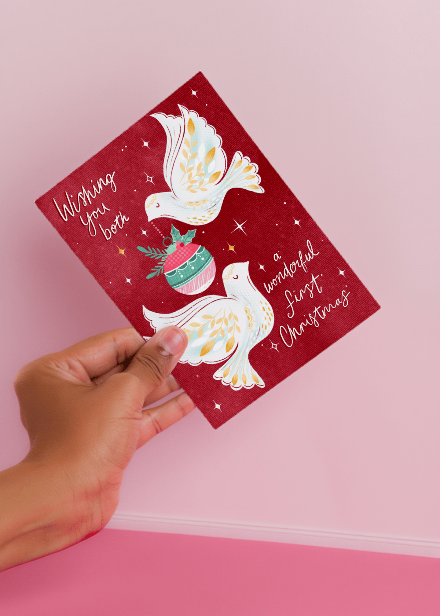 Wonderful First Christmas mockup 4