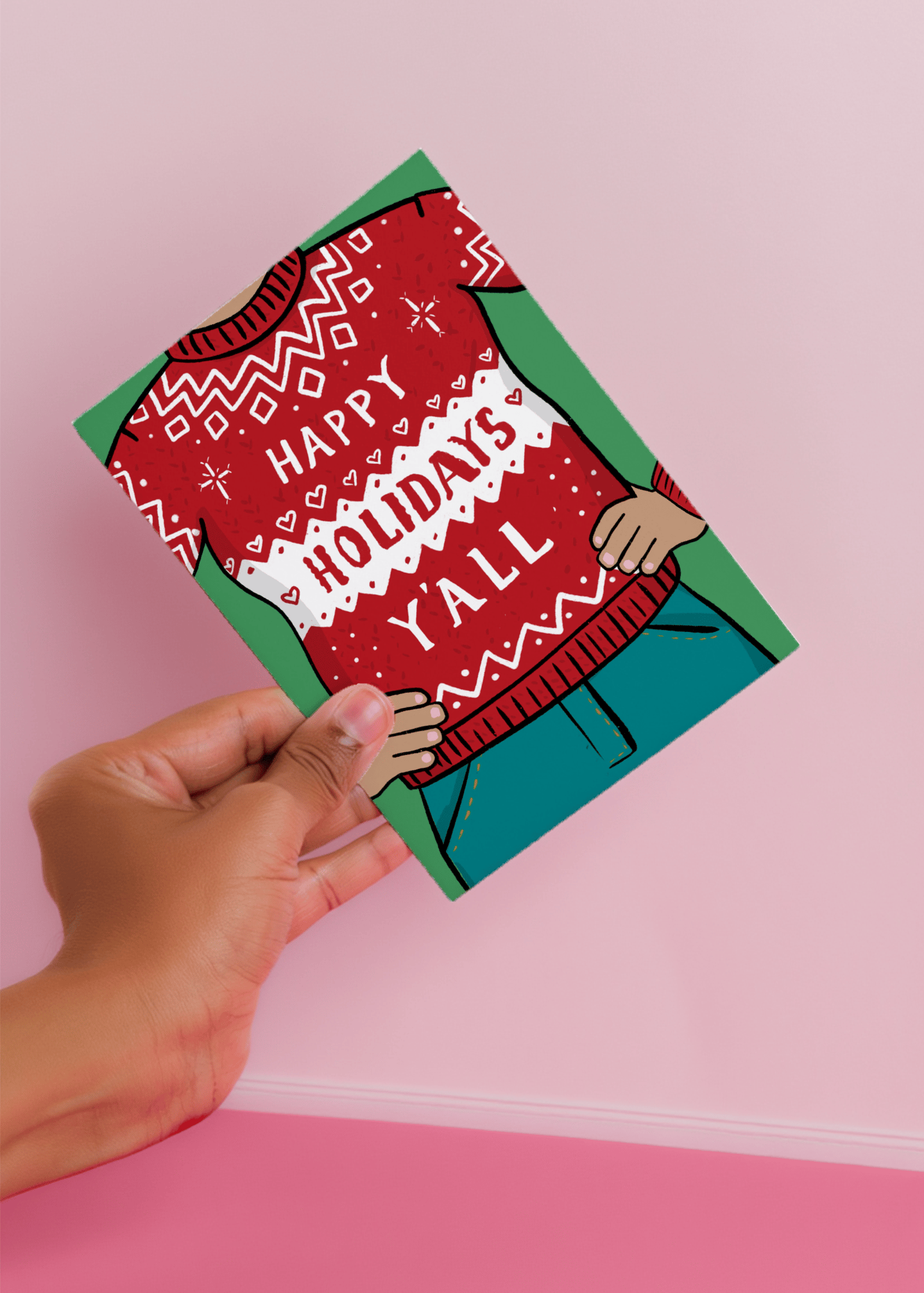 Happy Holidays Y'all mockup 3