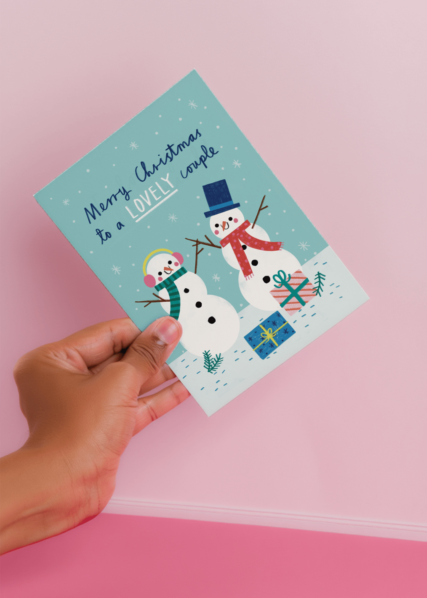 Merry Christmas to a Lovely Couple mockup 3