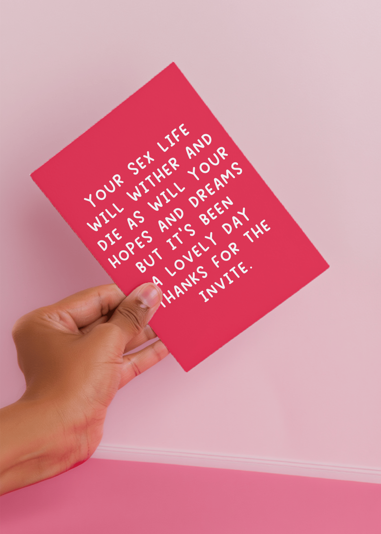 Thanks for the Invite Wedding Card mockup 3