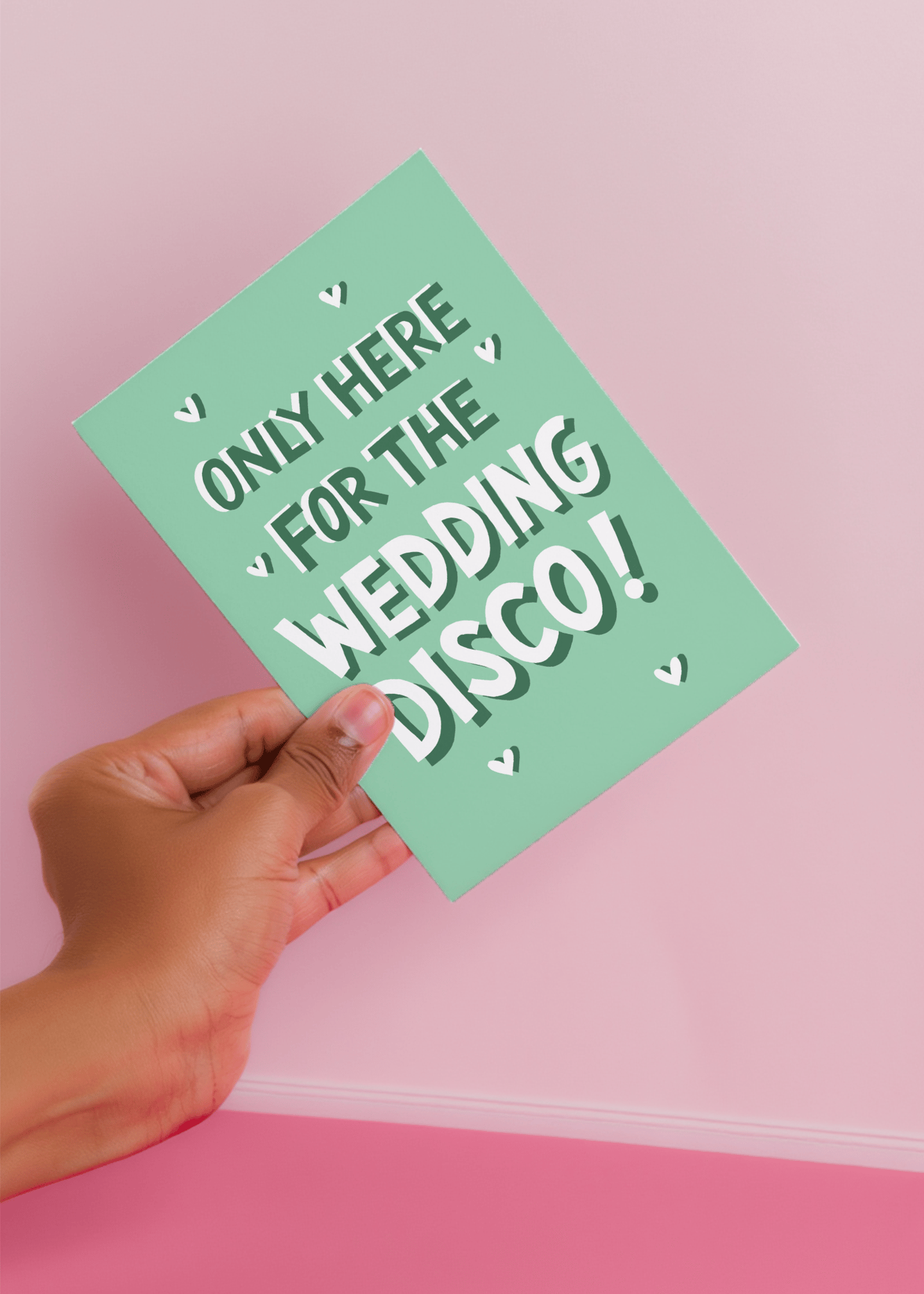 Wedding Disco Celebration Card mockup 4