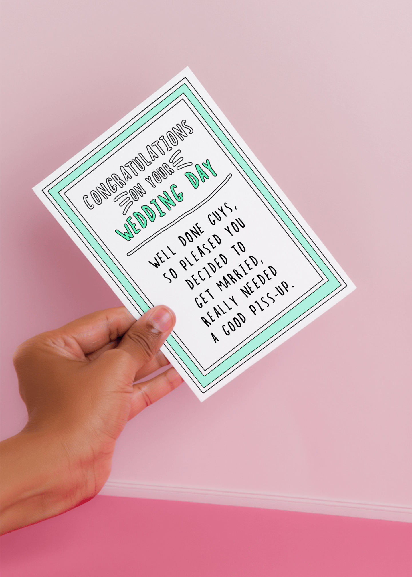 Wedding Day Celebration Card mockup 4
