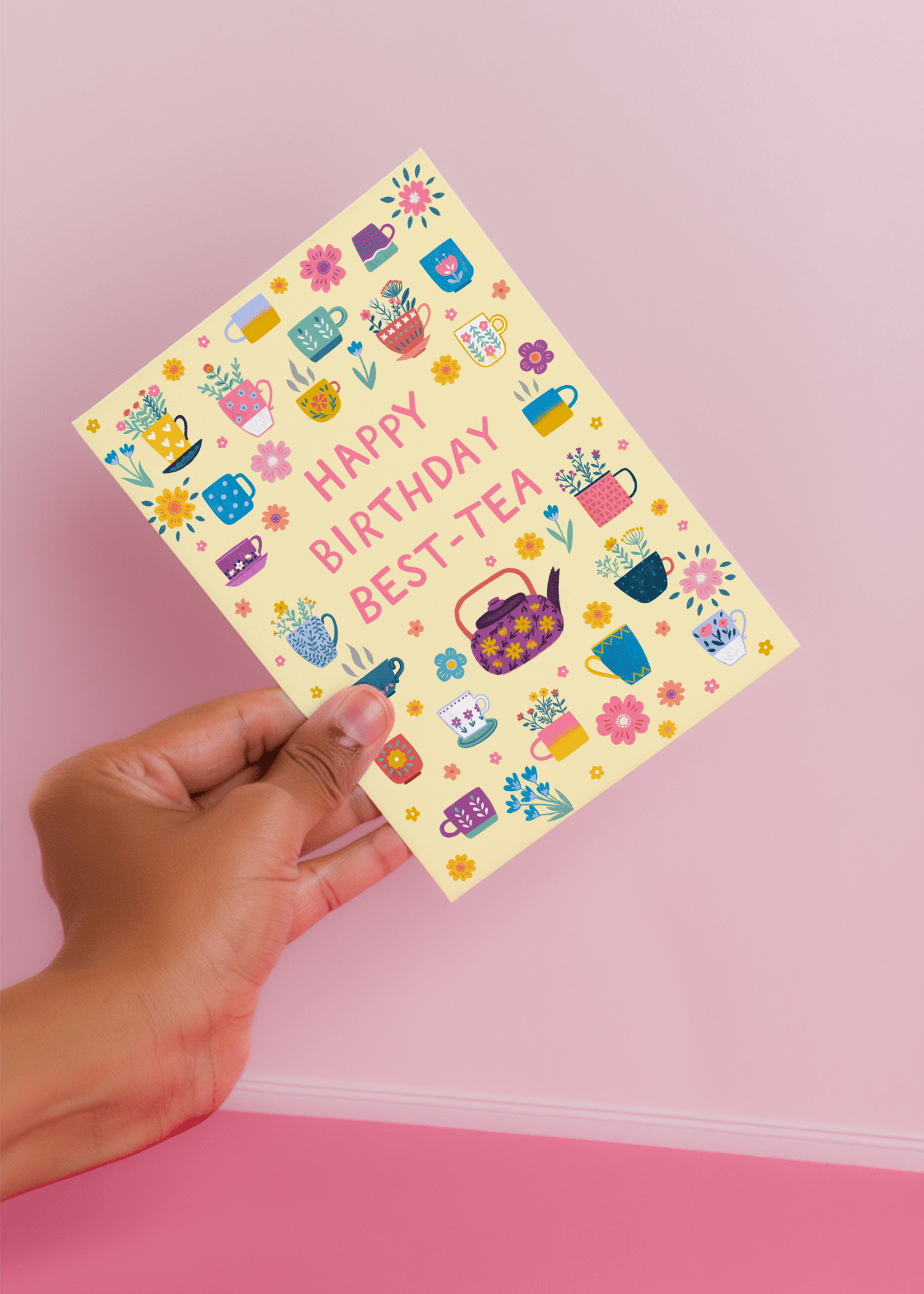 Best-Tea Happy Birthday Card mockup 4