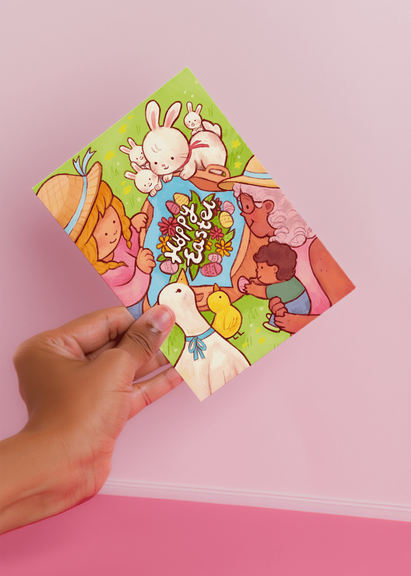 hoppy easter bunniess mockup 4