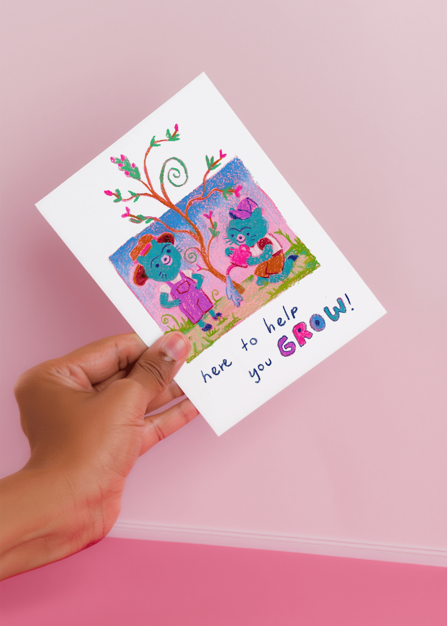here to help you grow mockup 4