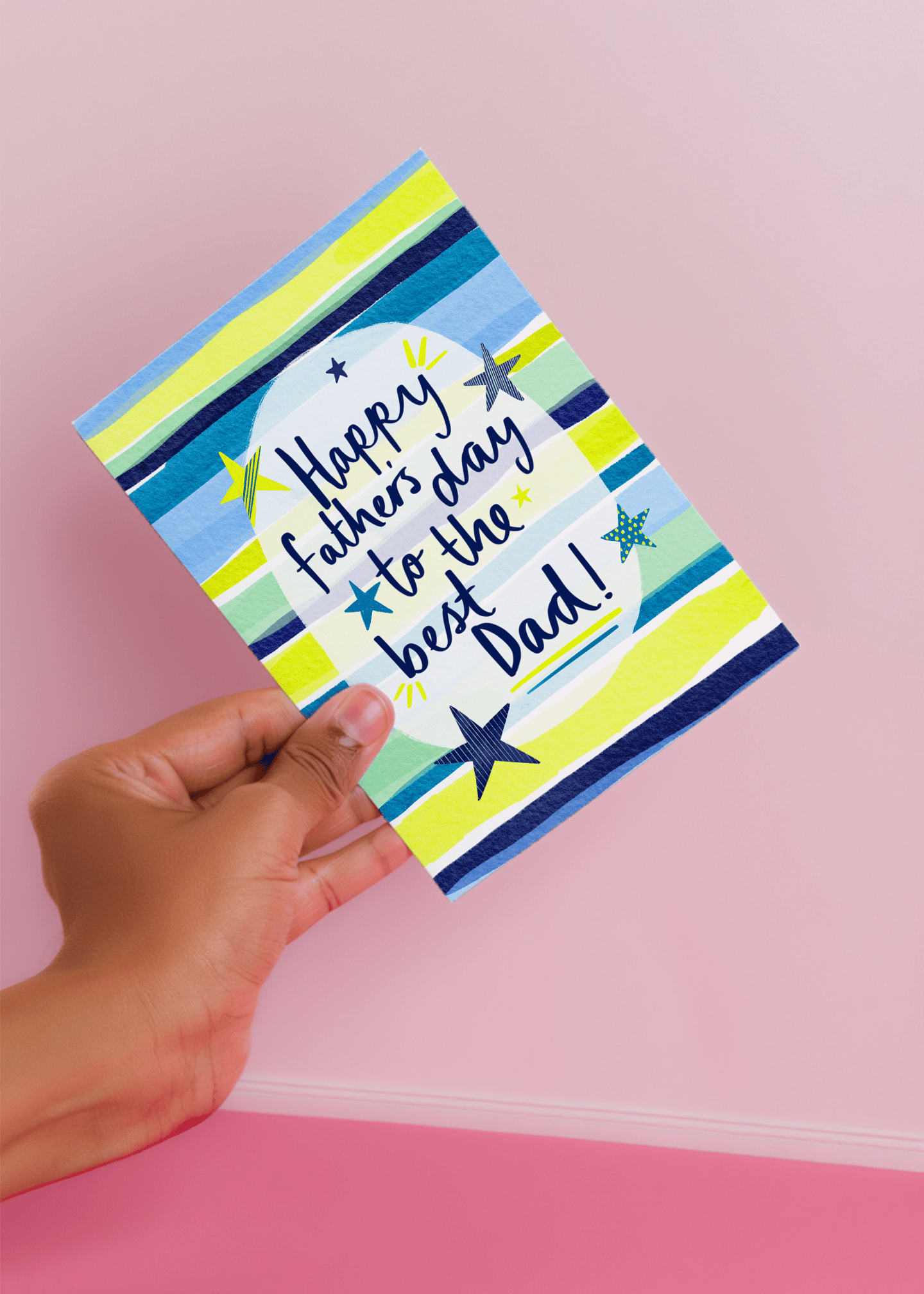Best Dad Father's Day Card mockup 4