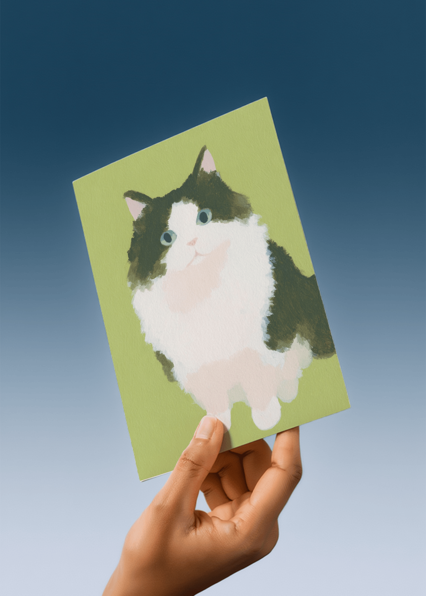 super fluffy cat mockup 4