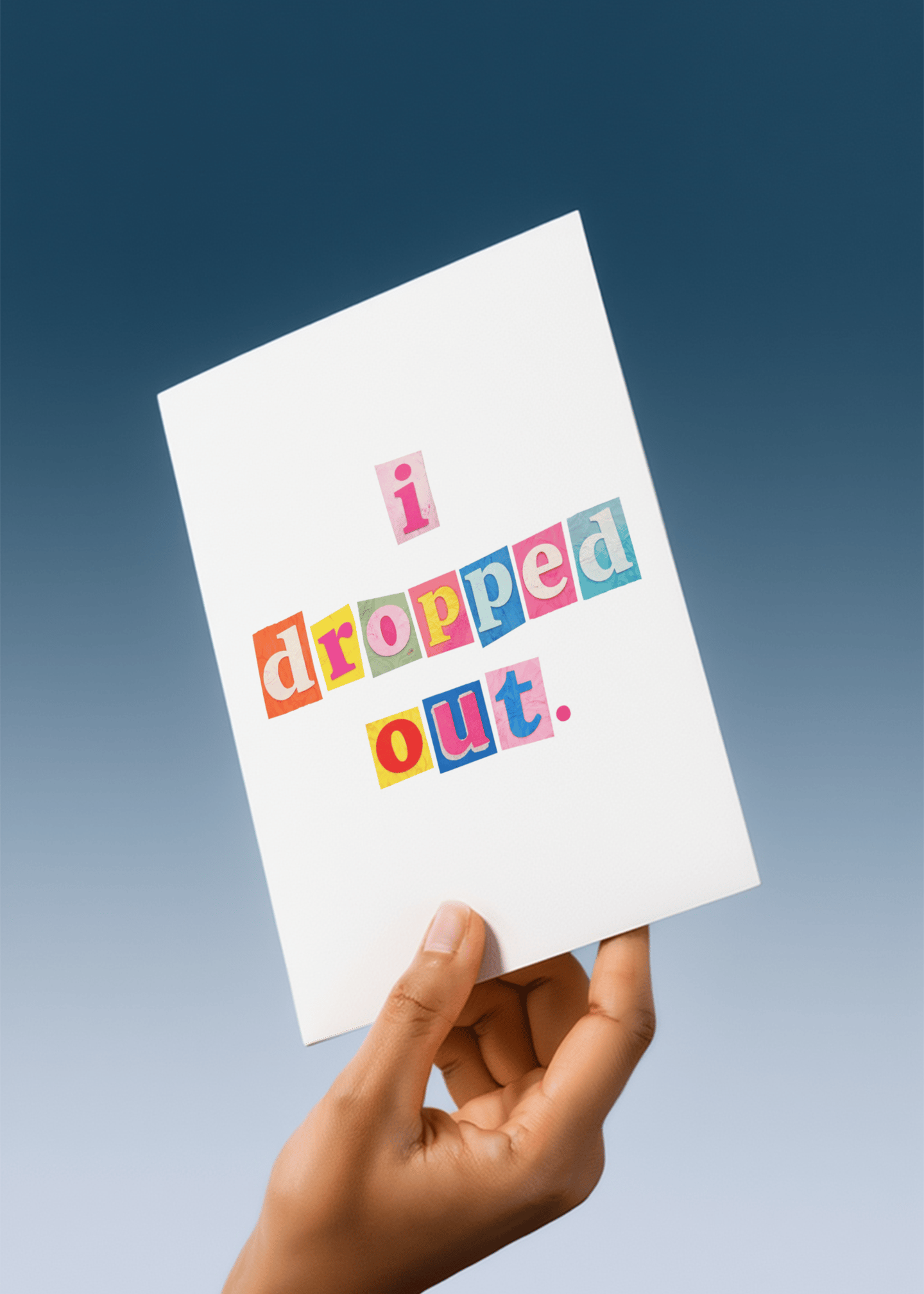 i dropped out mockup 4