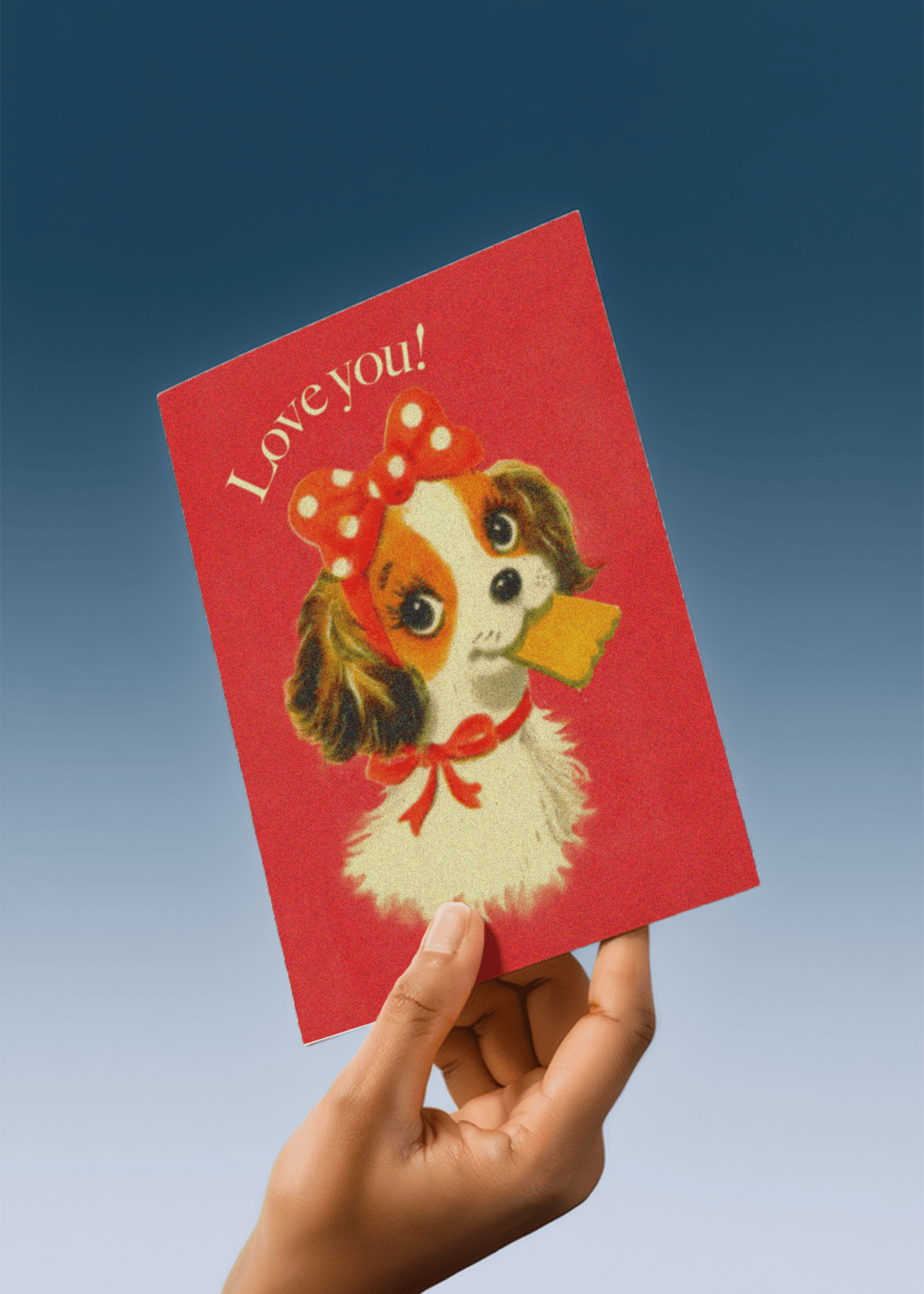 Adorable Puppy Love Card mockup 4