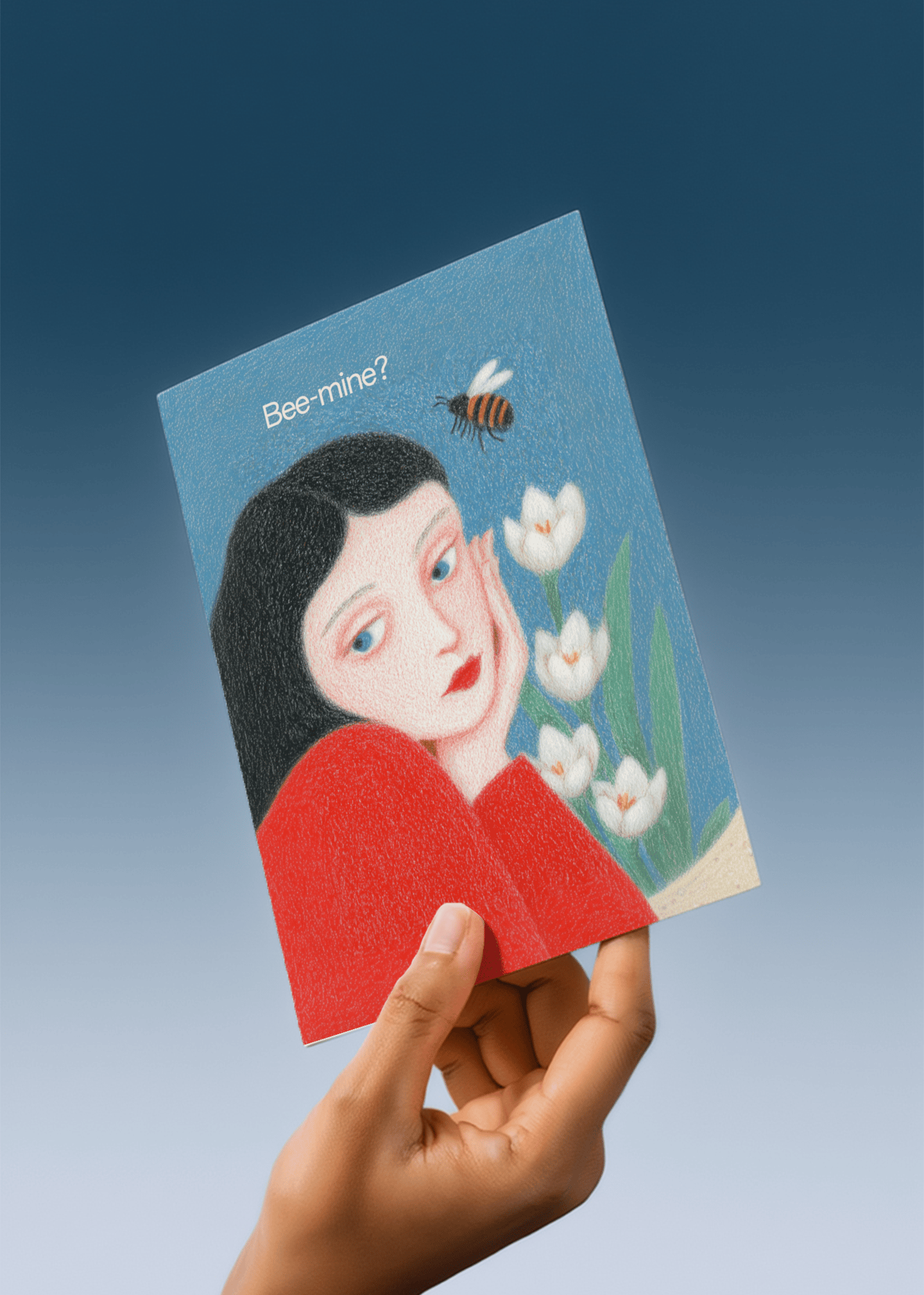 Bee-mine? Love Card mockup 4