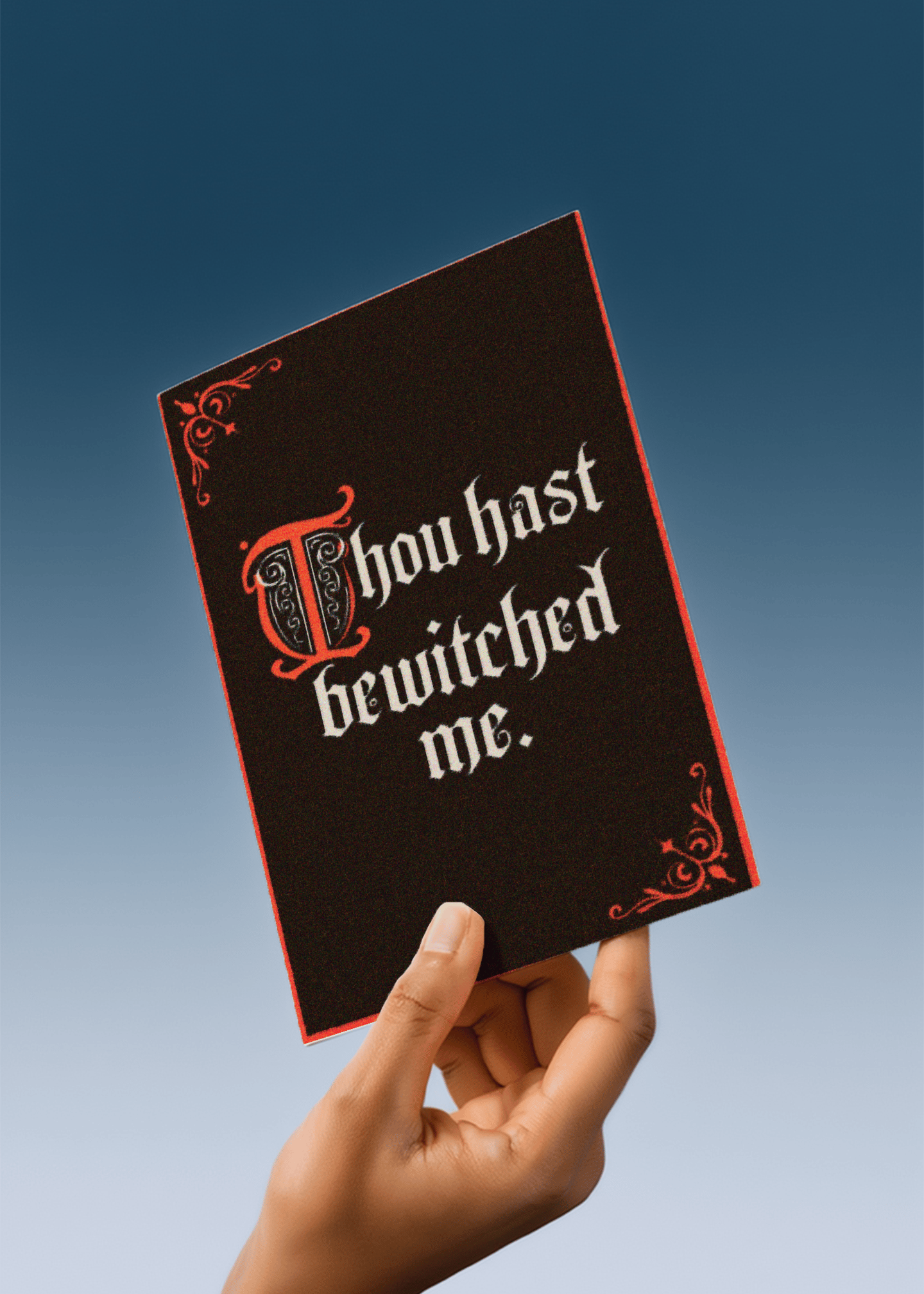 Bewitched by Your Charm Card mockup 4