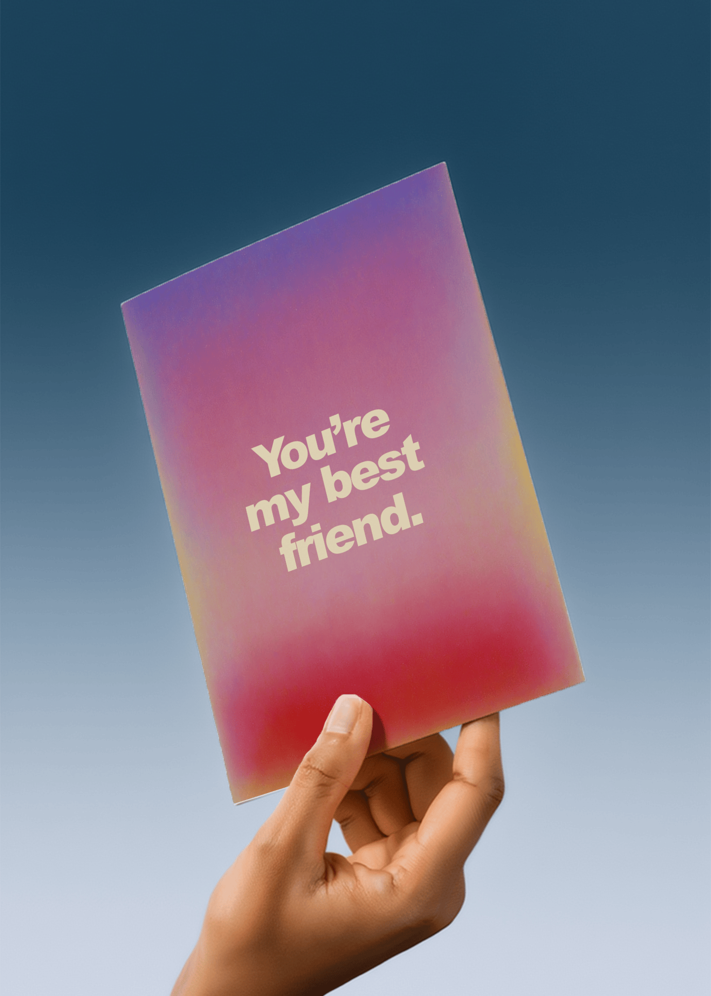 You're My Best Friend Card mockup 4