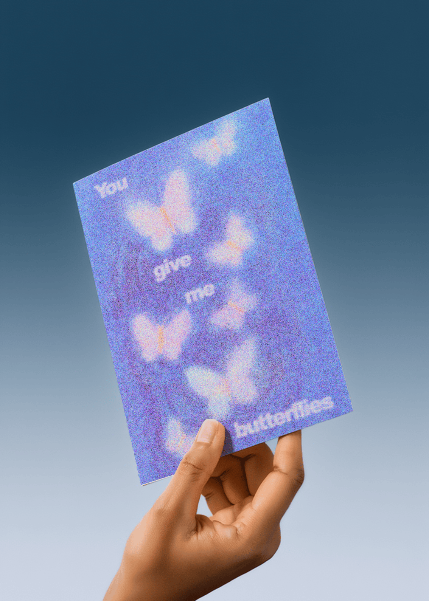 You Give Me Butterflies Card mockup 4