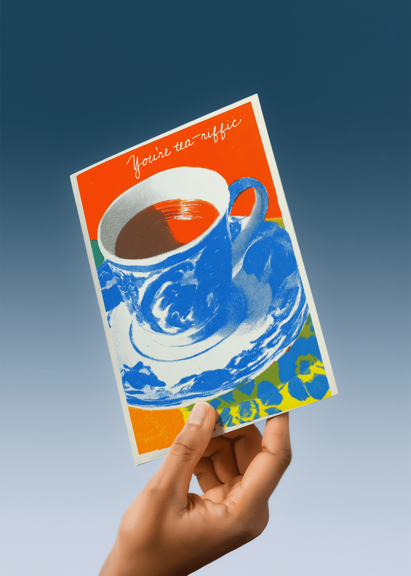 You're Tea-riffic Greeting Card mockup 4