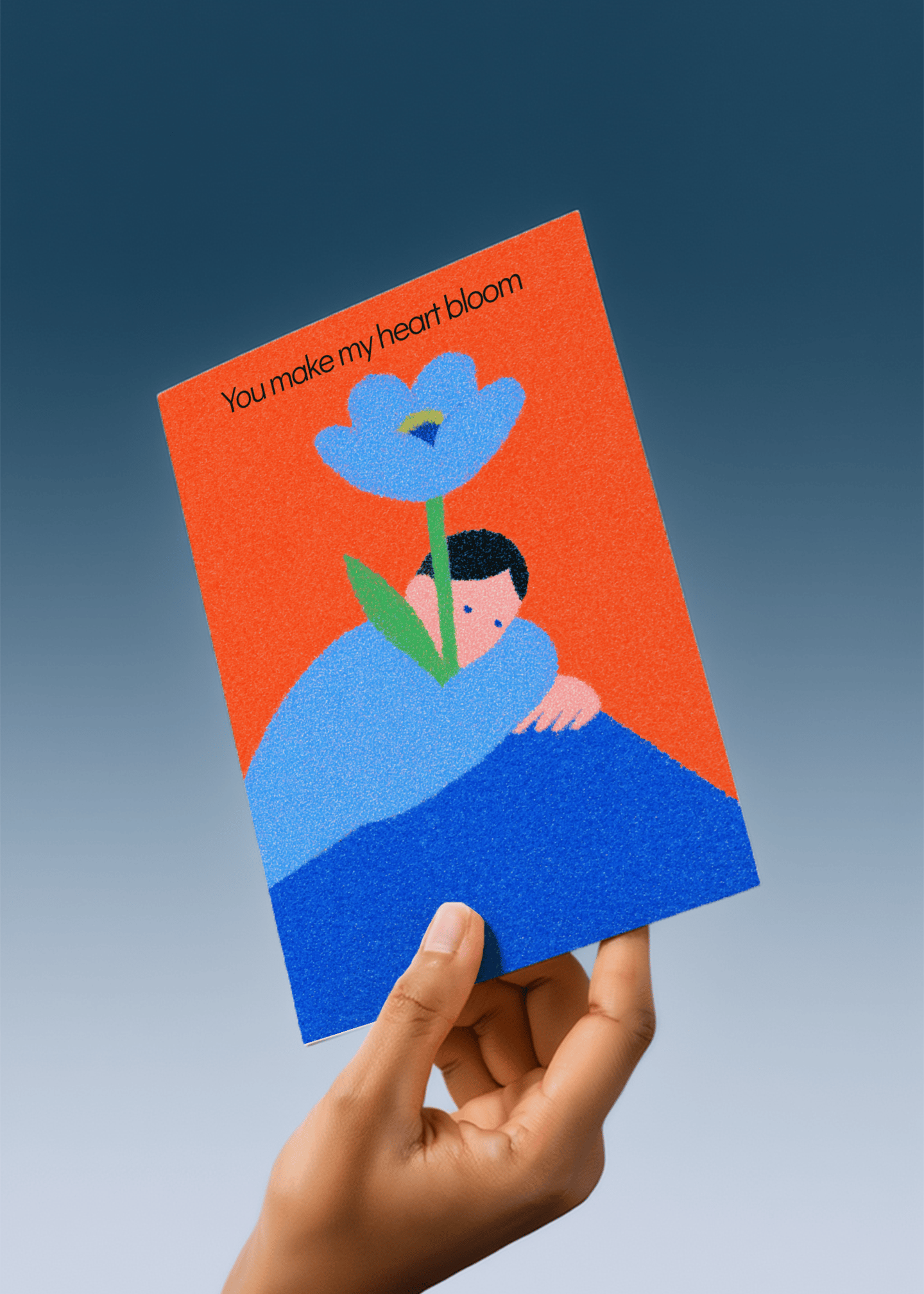 Heartfelt Bloom Card mockup 4