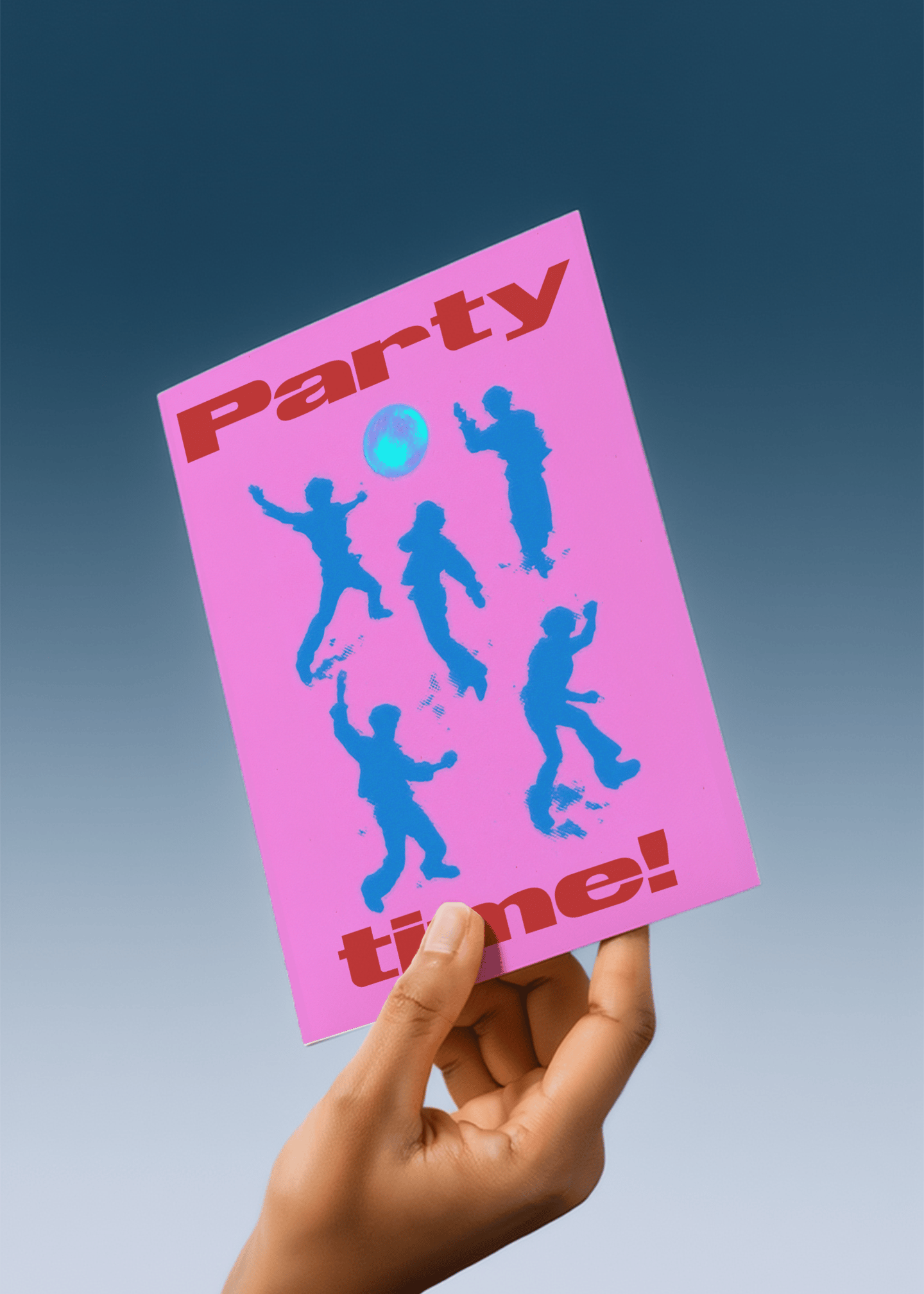 Festive Dance Party Card mockup 4