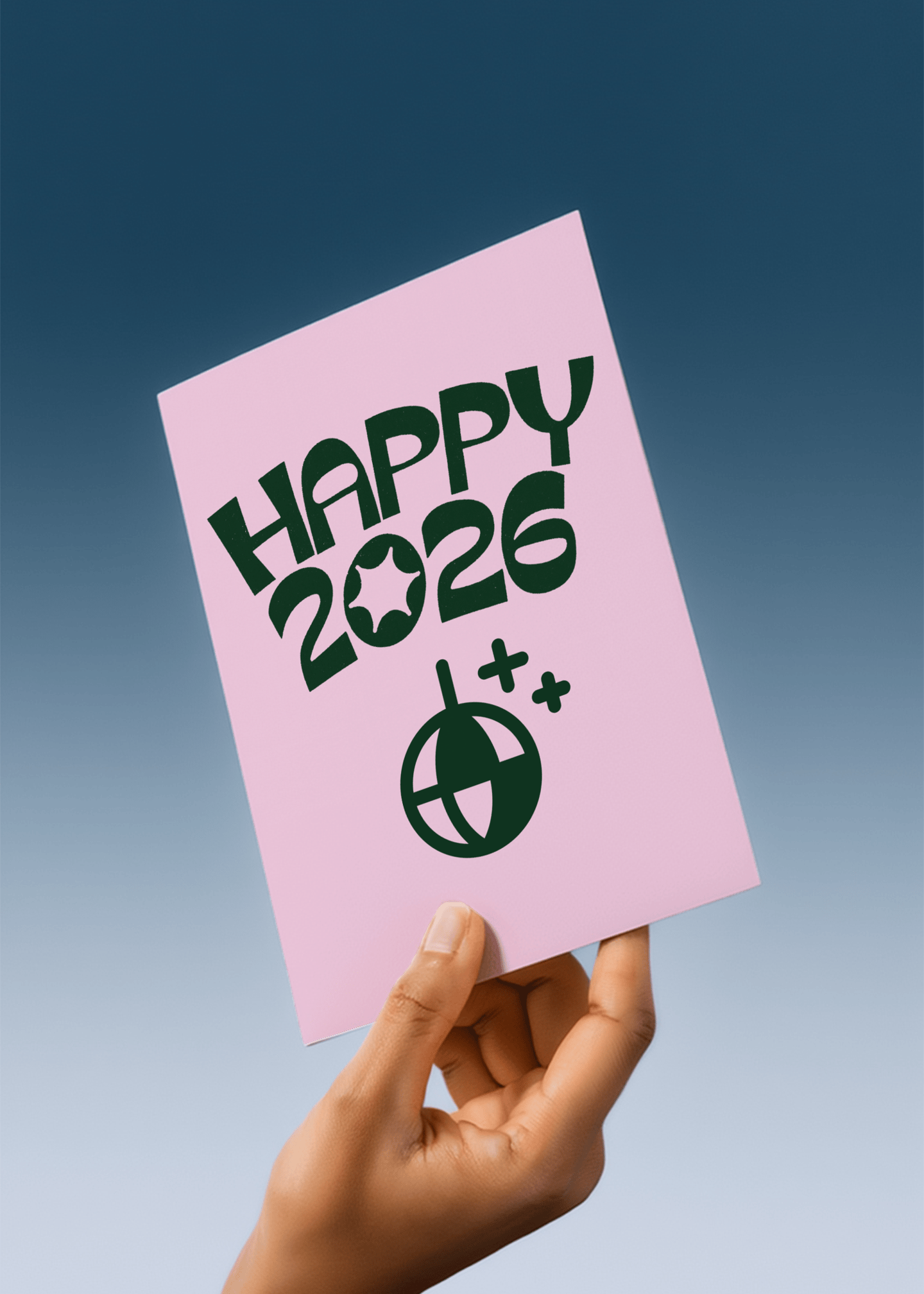 Happy 2026 Celebration Card mockup 4