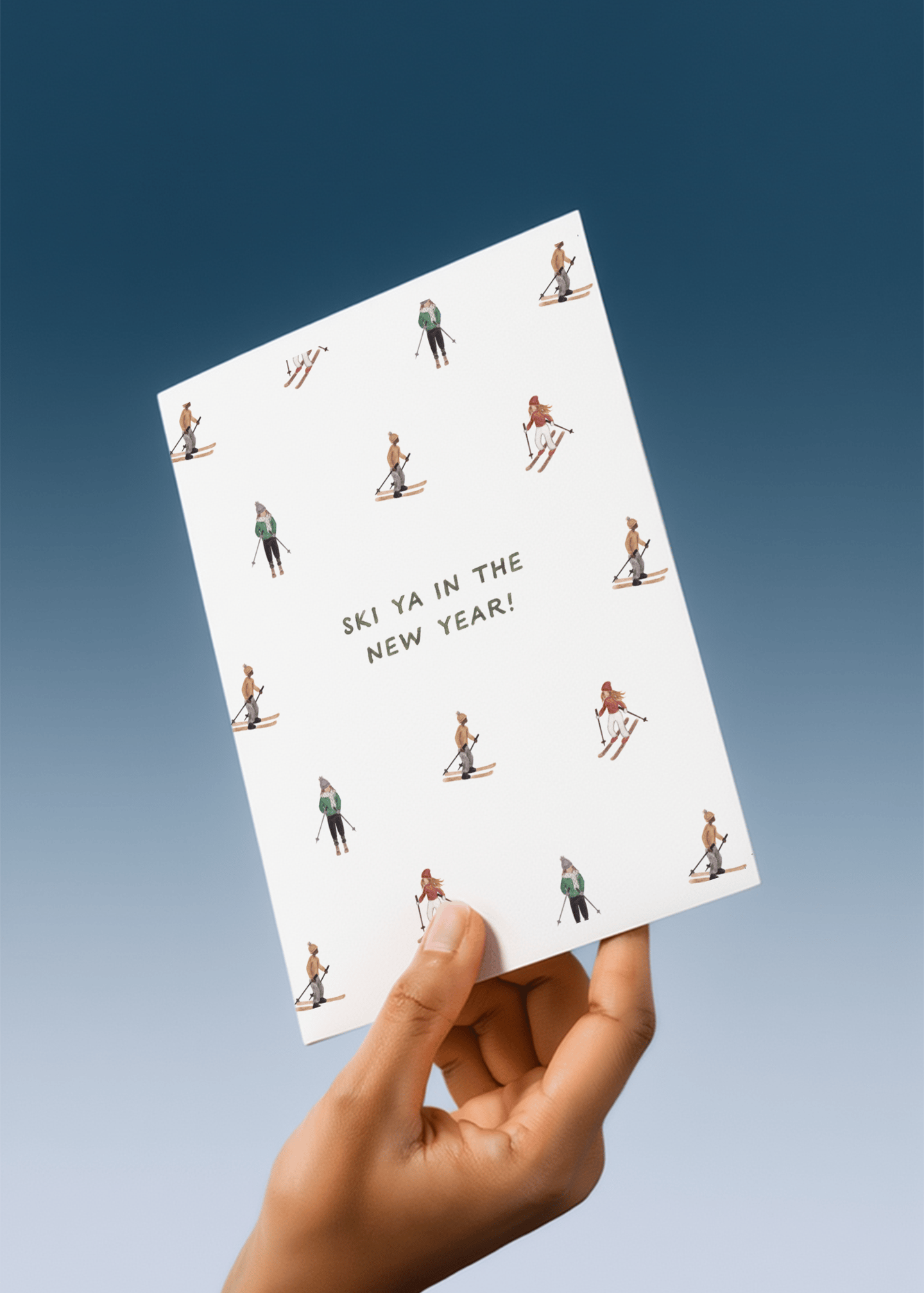 Ski Ya in the New Year Card mockup 4