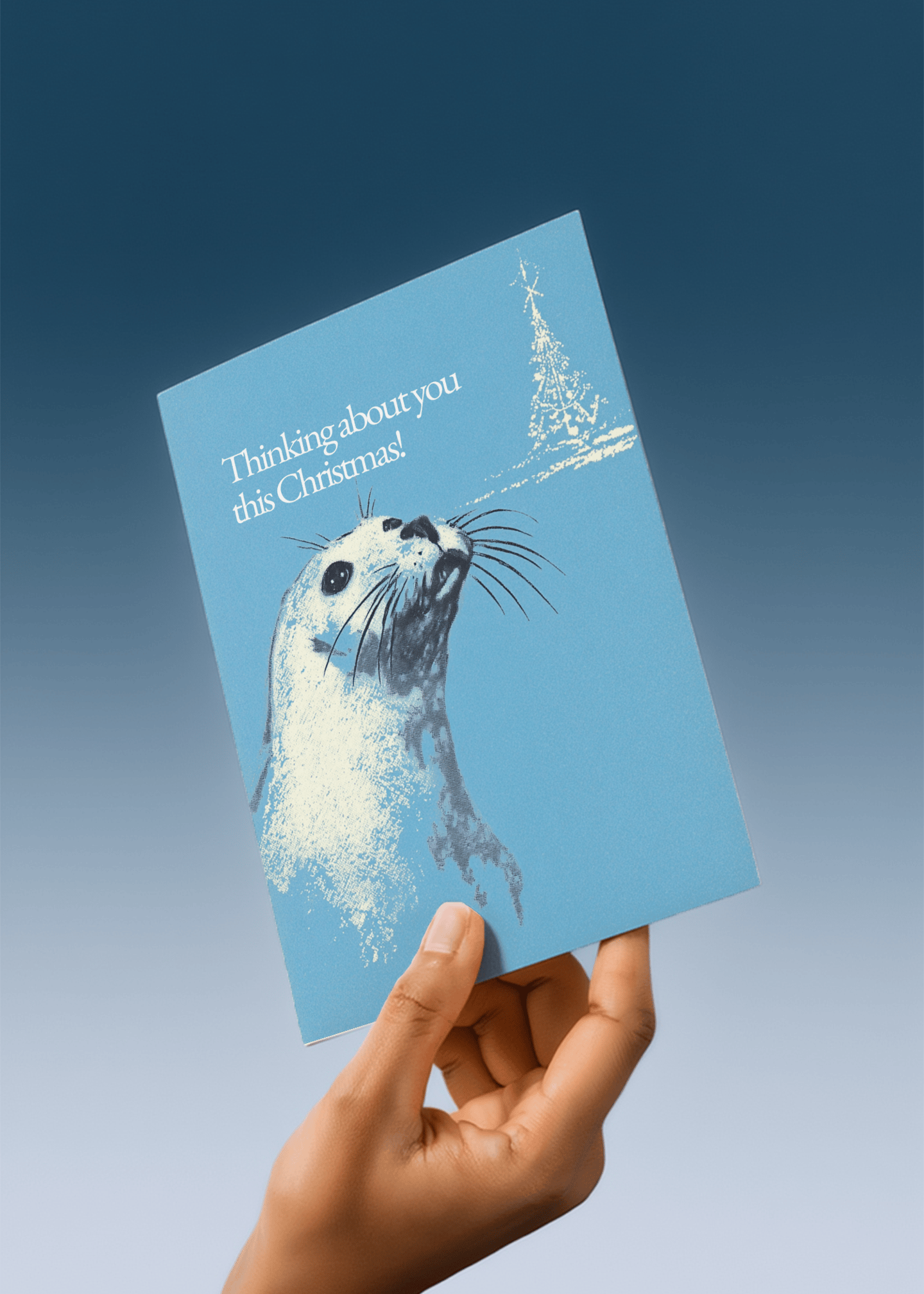 Heartwarming Christmas Seal Card mockup 4