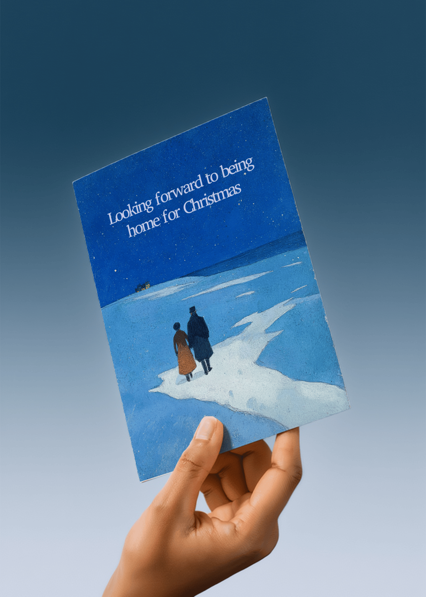 Home for Christmas Card mockup 4