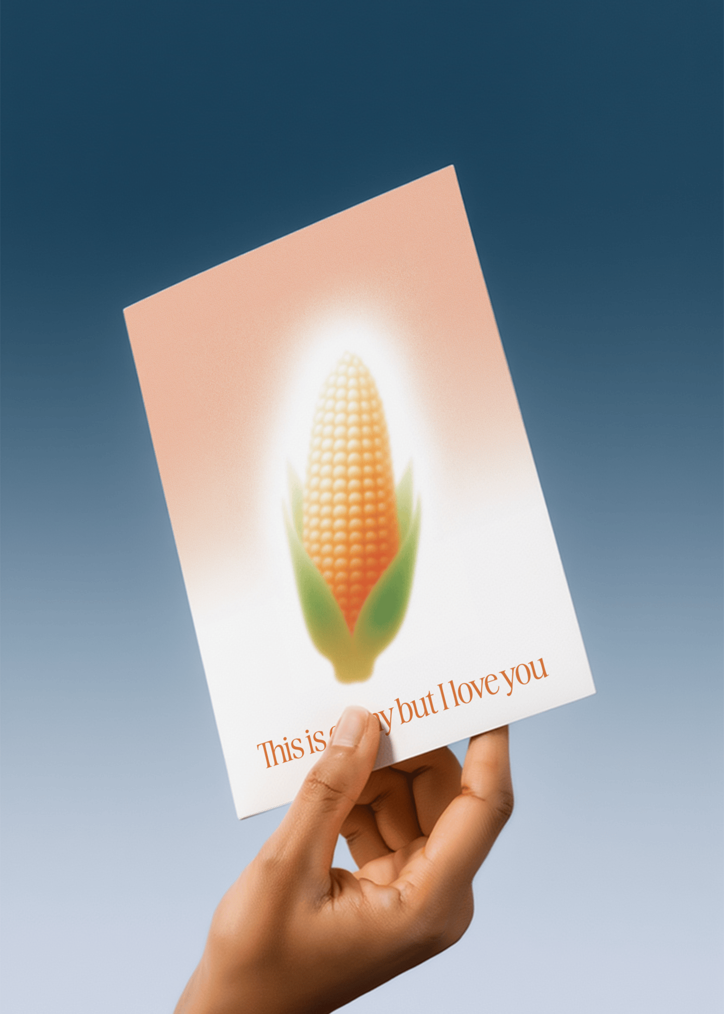Corny Love Card mockup 3