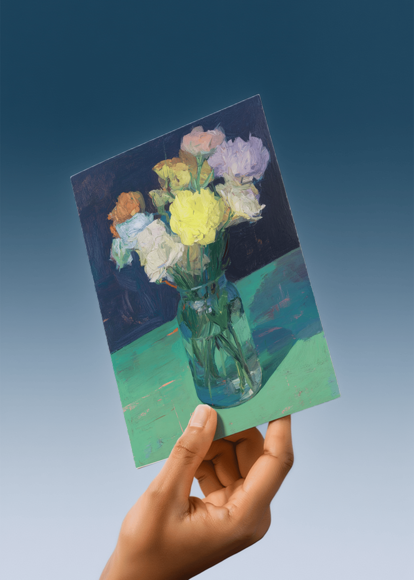 Vivid Blooms in Vase mockup 3