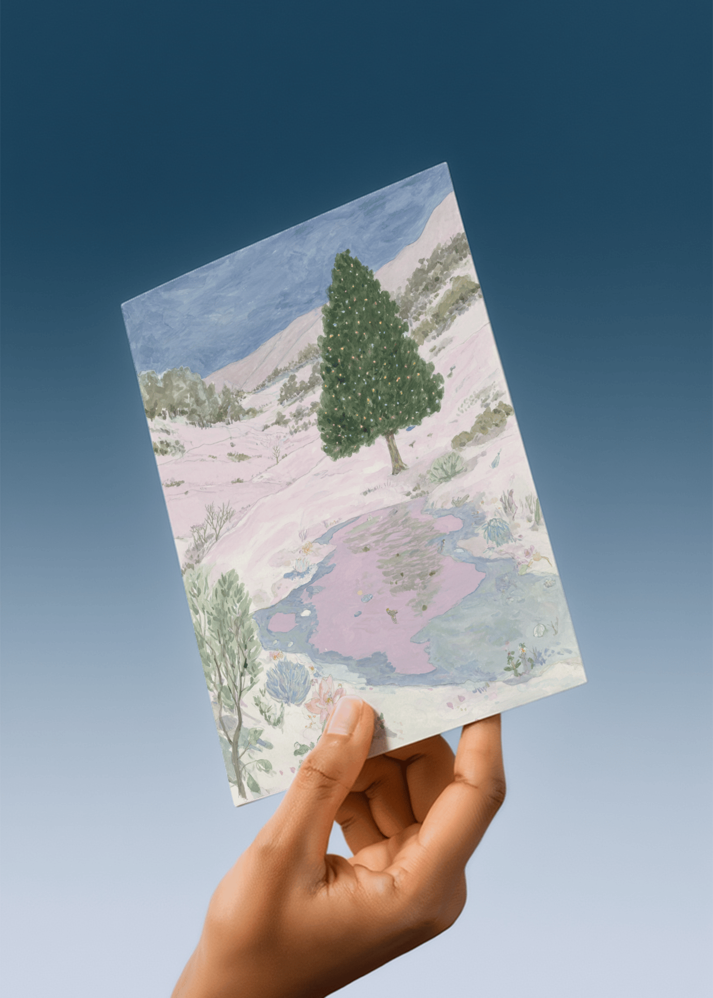 Peaceful Winter Wonderland mockup 4