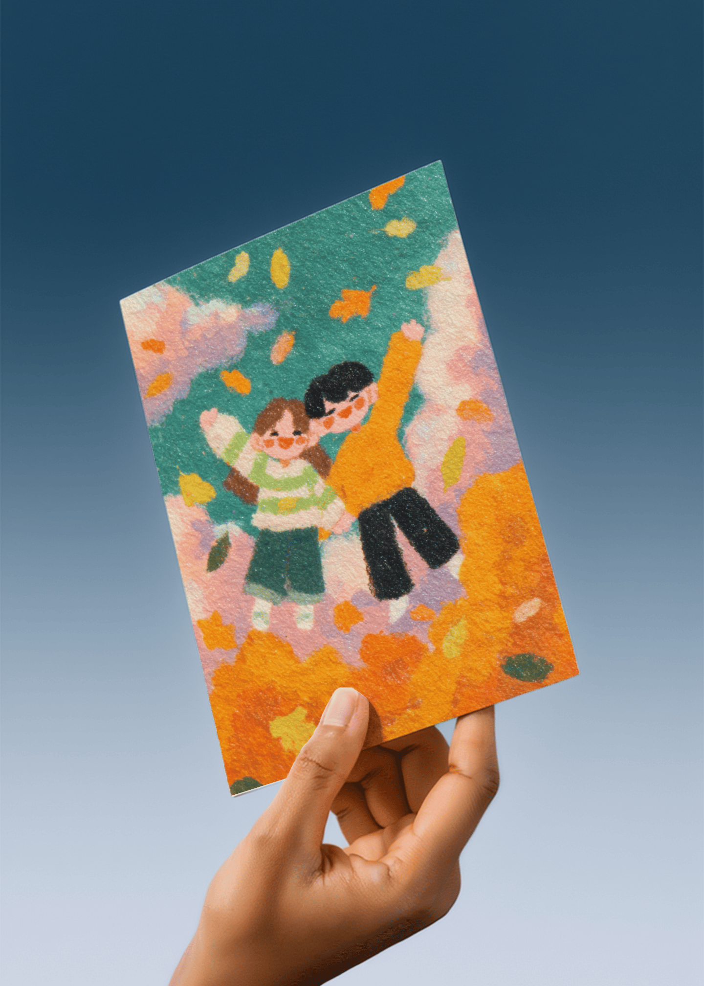 Autumn Adventure Friends Card mockup 3