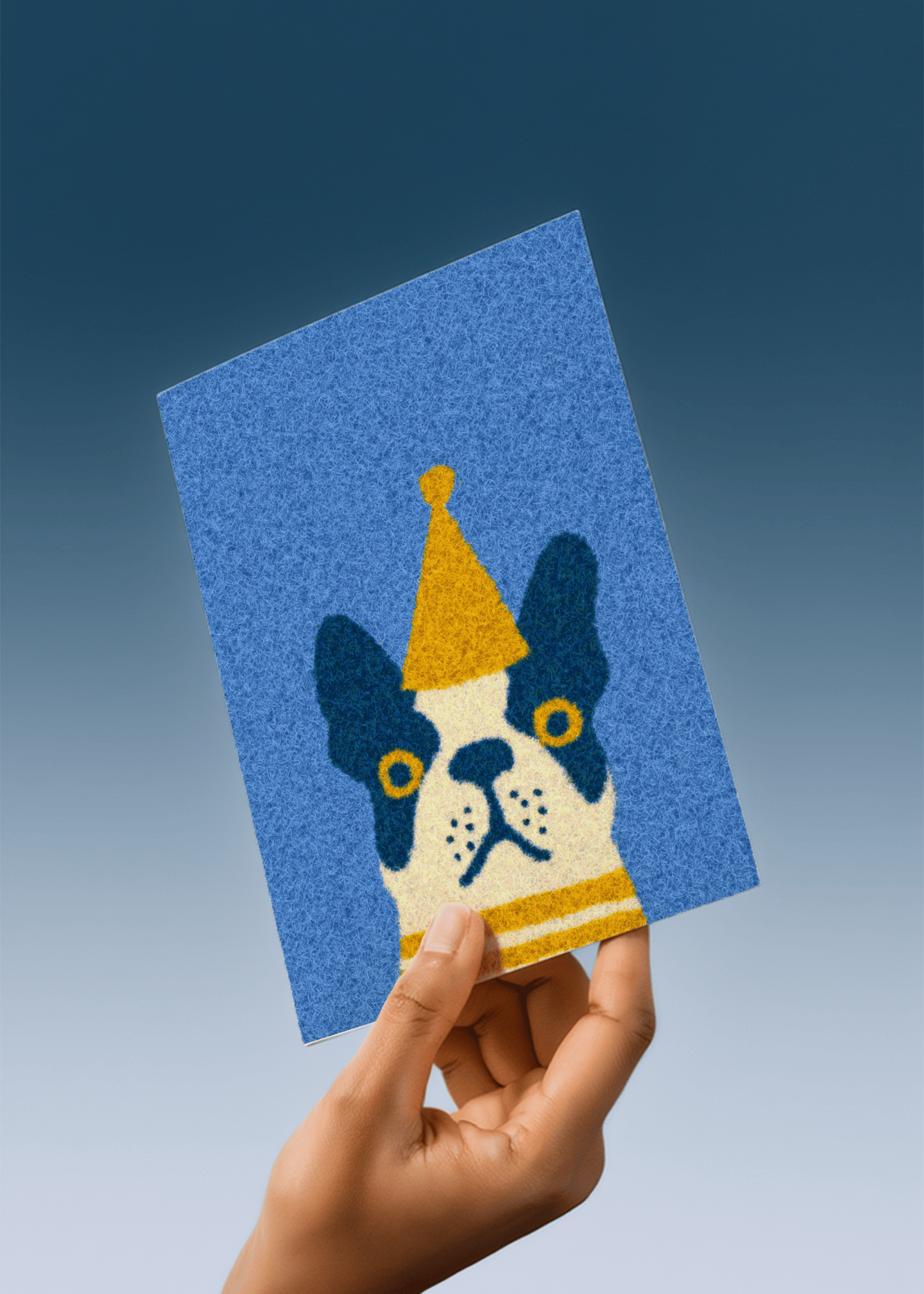 Party Pup Greeting Card mockup 4