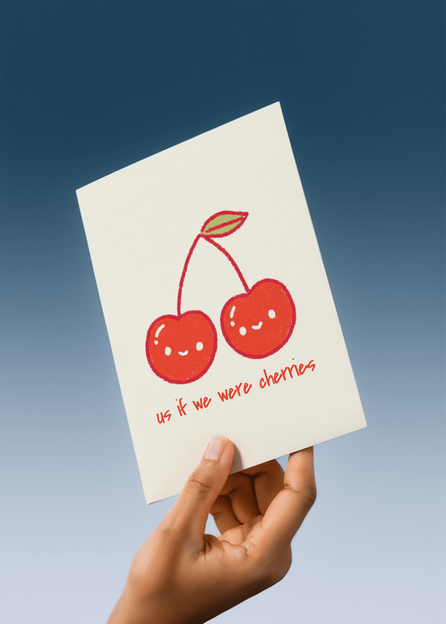 Cherry Cuties Greeting Card mockup 4