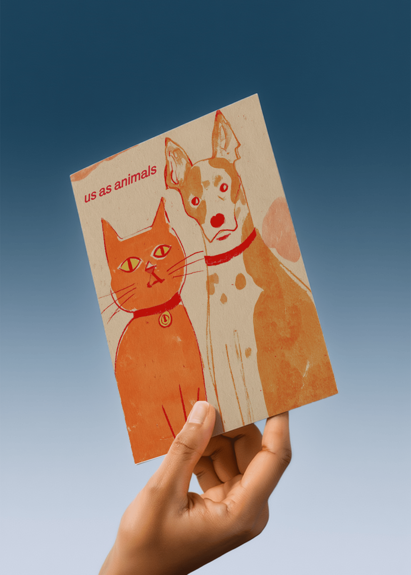 Animal Duo Friendship Card mockup 4