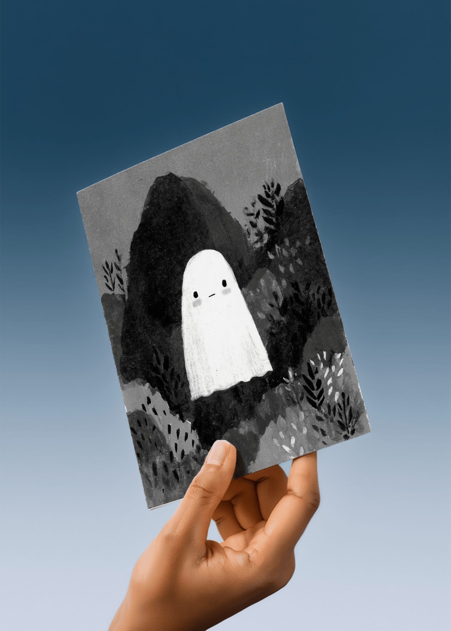 Cute Ghostly Greetings mockup 4
