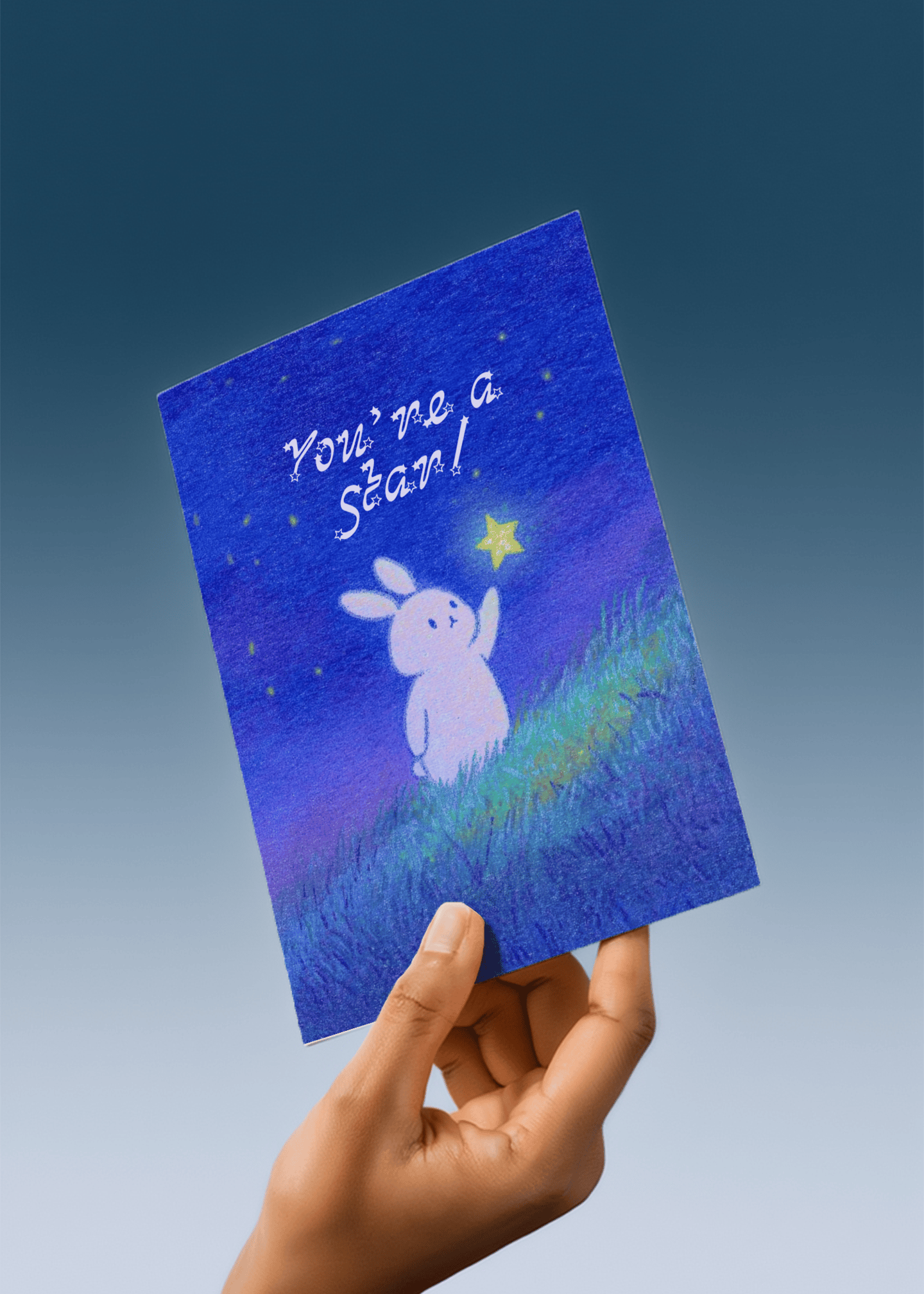 You're a Star! Bunny Card mockup 4