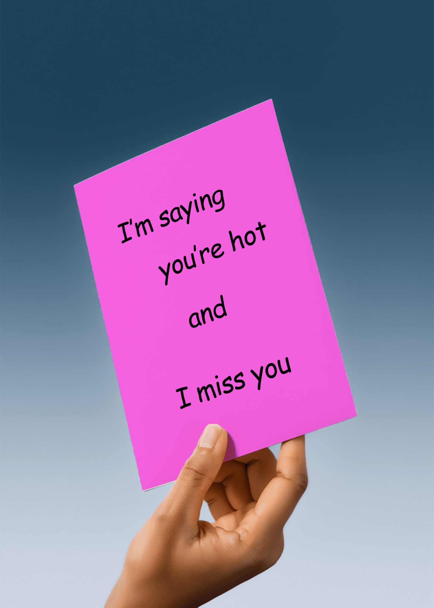 Hot & Missed You Card mockup 4