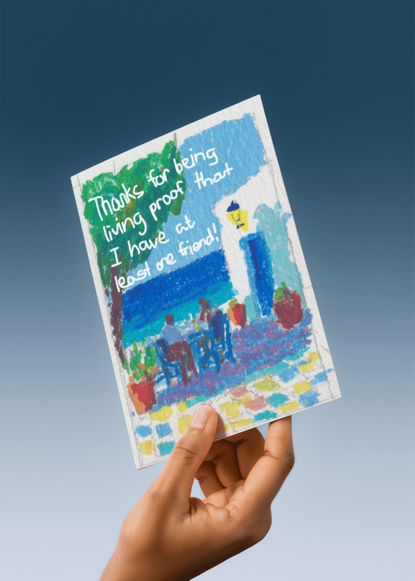 Thanks for Being My Proof of Friendship Card mockup 4