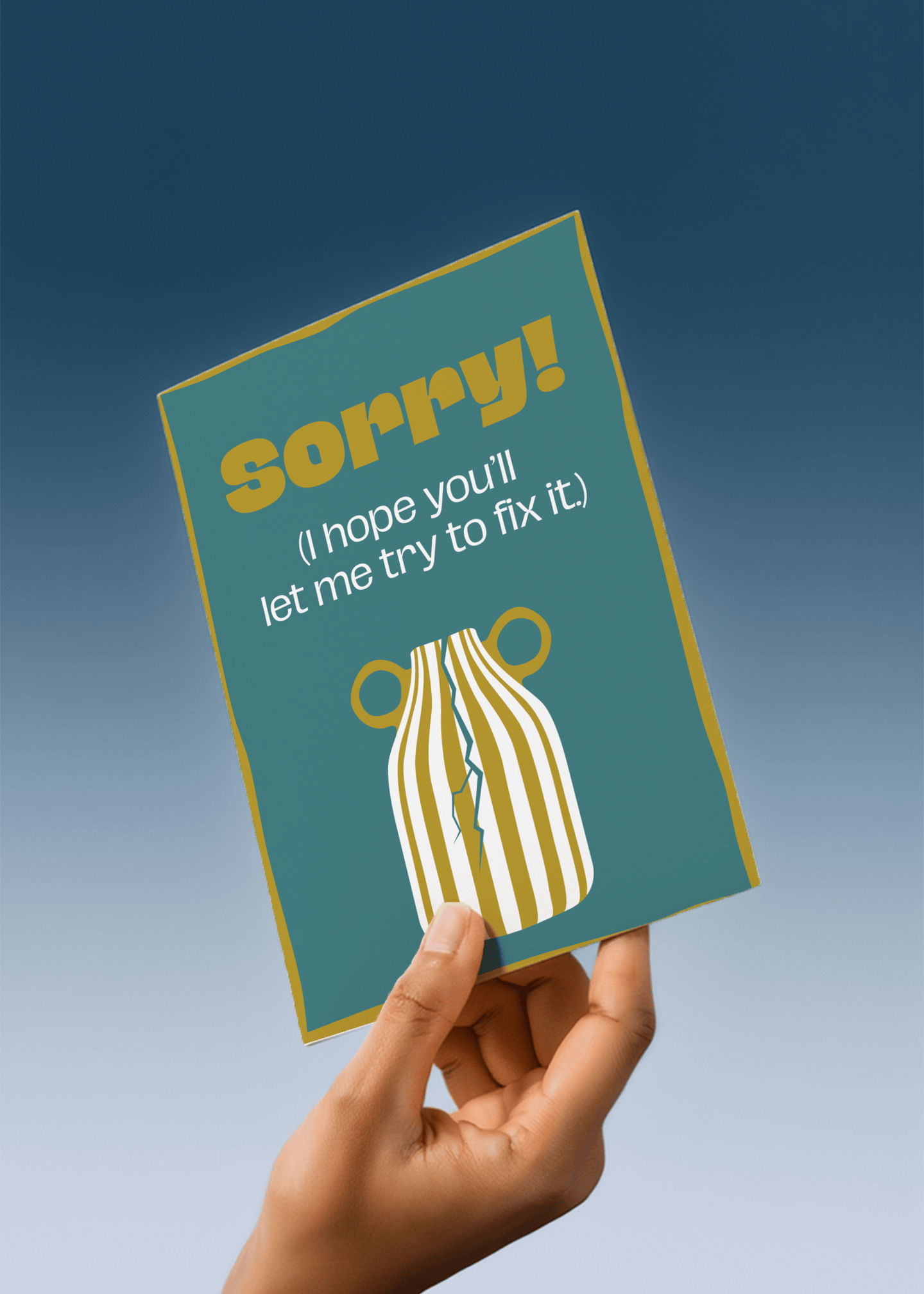 Sorry Let Me Fix It Card mockup 4