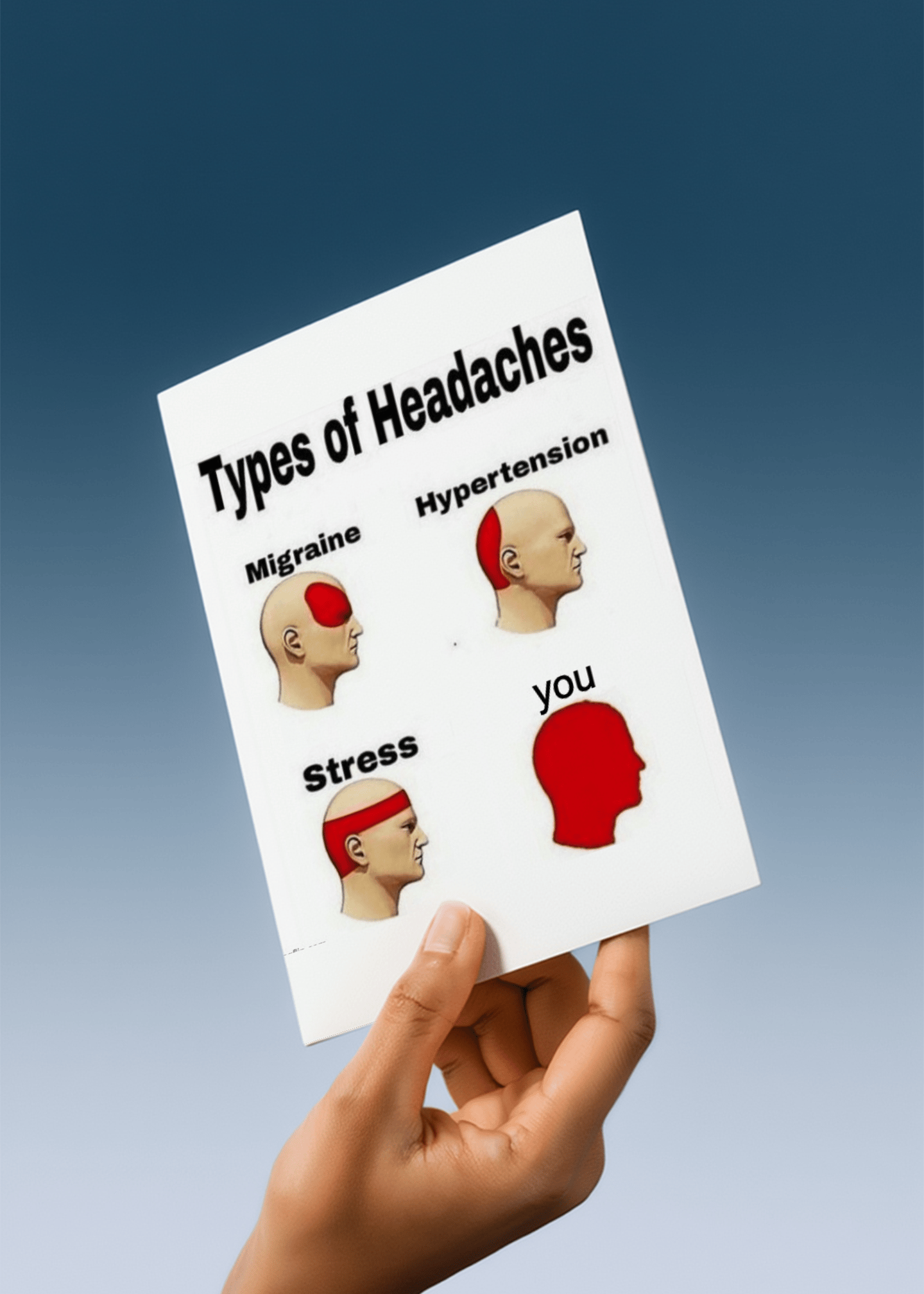 You're the Headache Card mockup 4