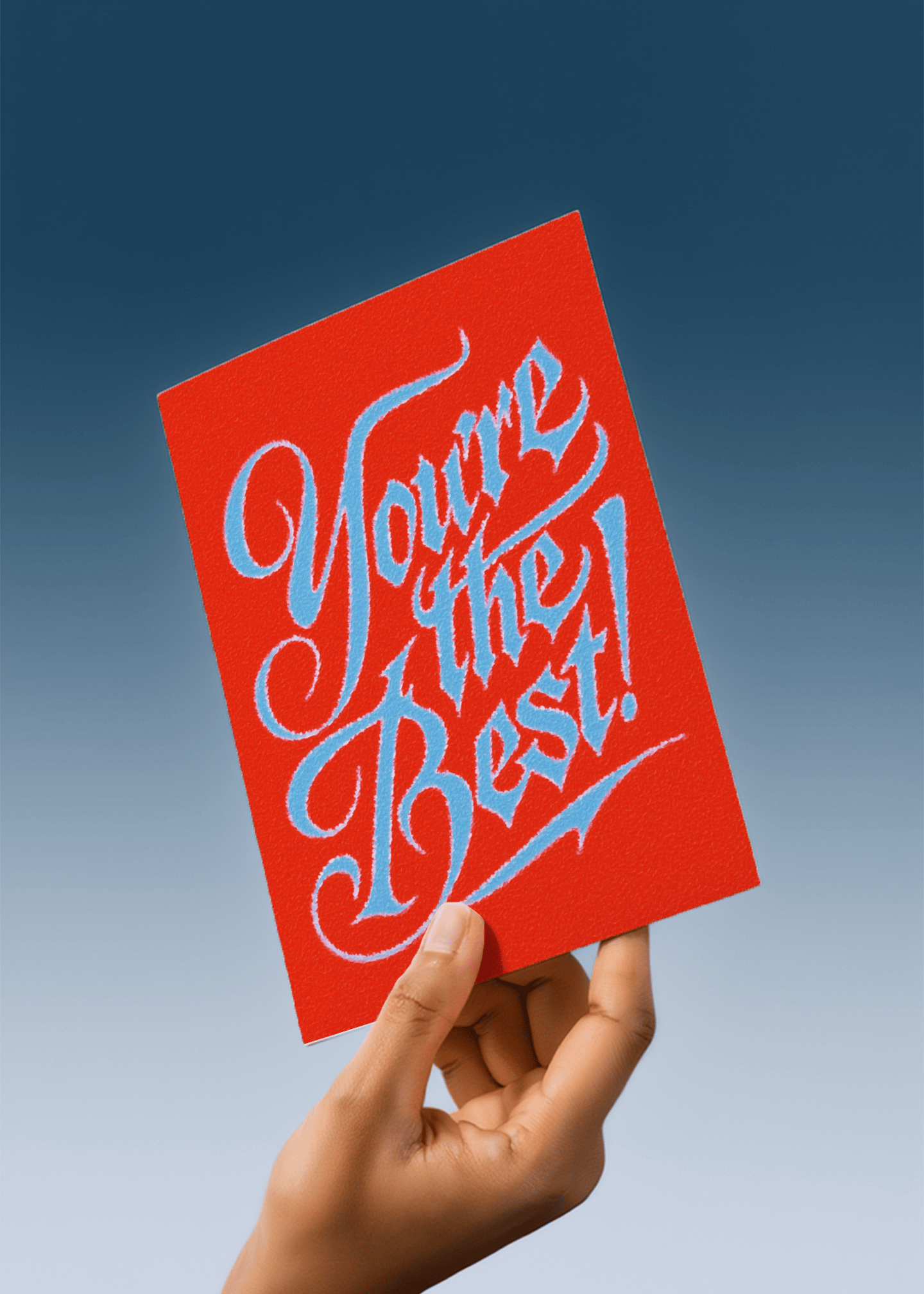 You’re the Best! Card mockup 4