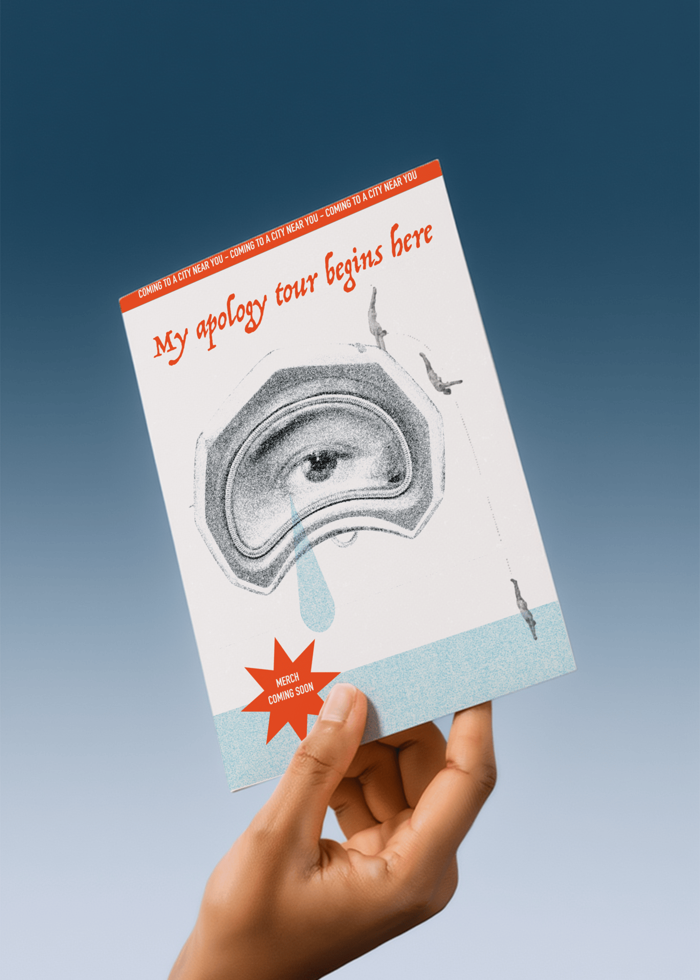 My Apology Tour Begins Here Card mockup 4