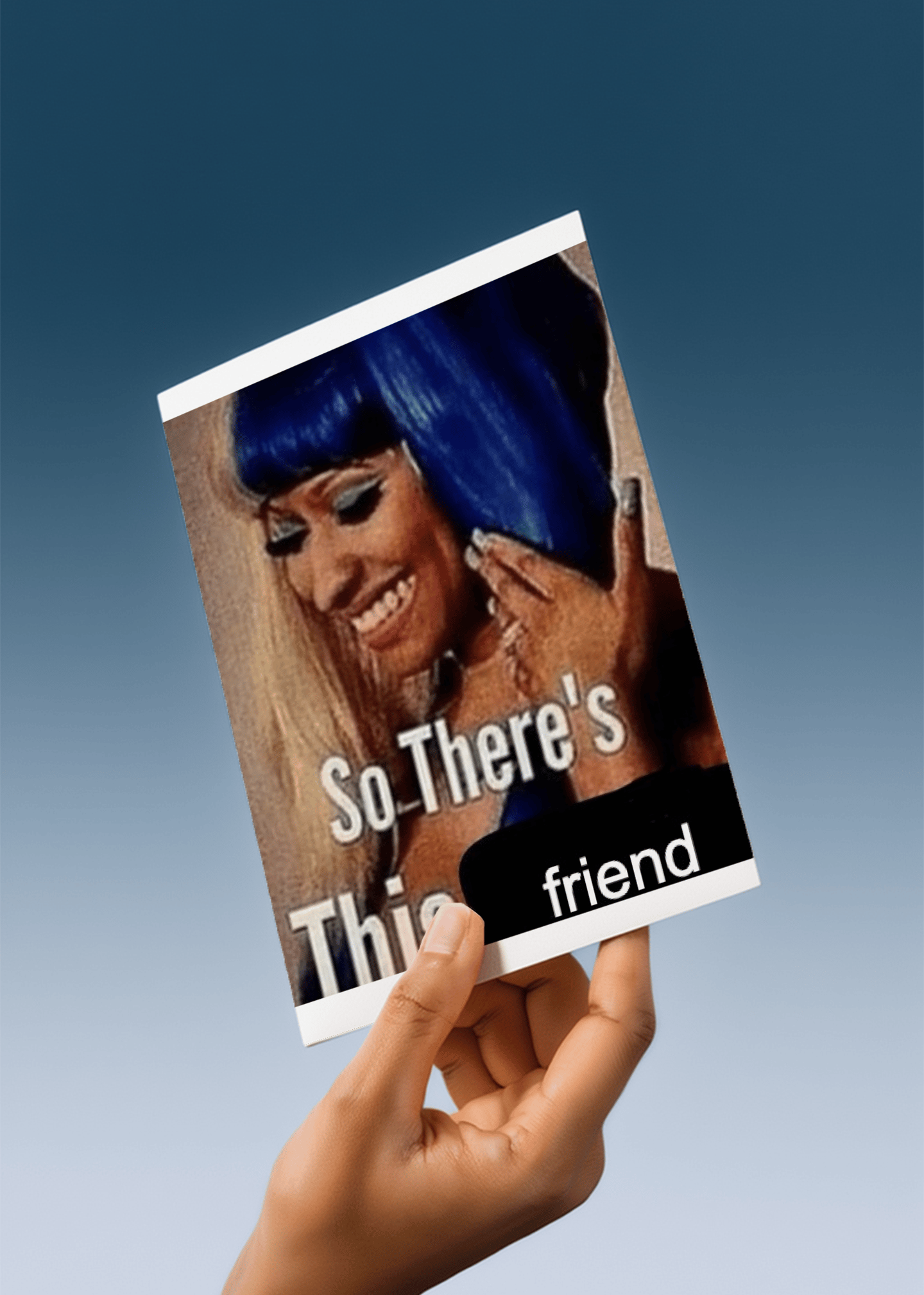 So There's This Friend Card mockup 4