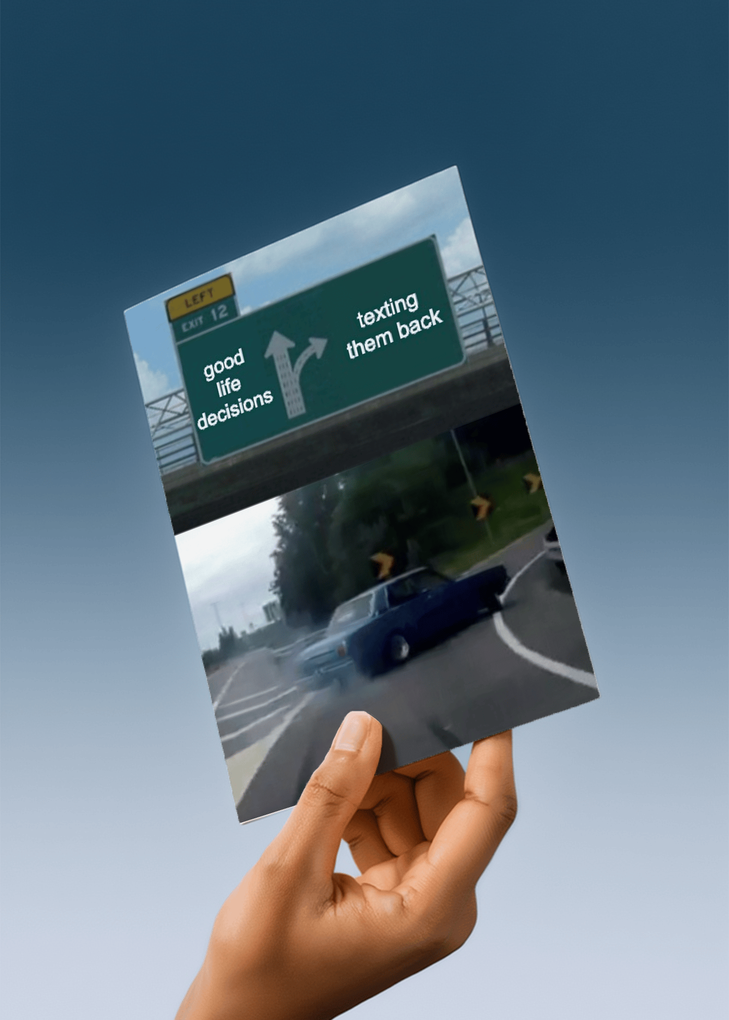 Texting Them Back Exit Card mockup 4